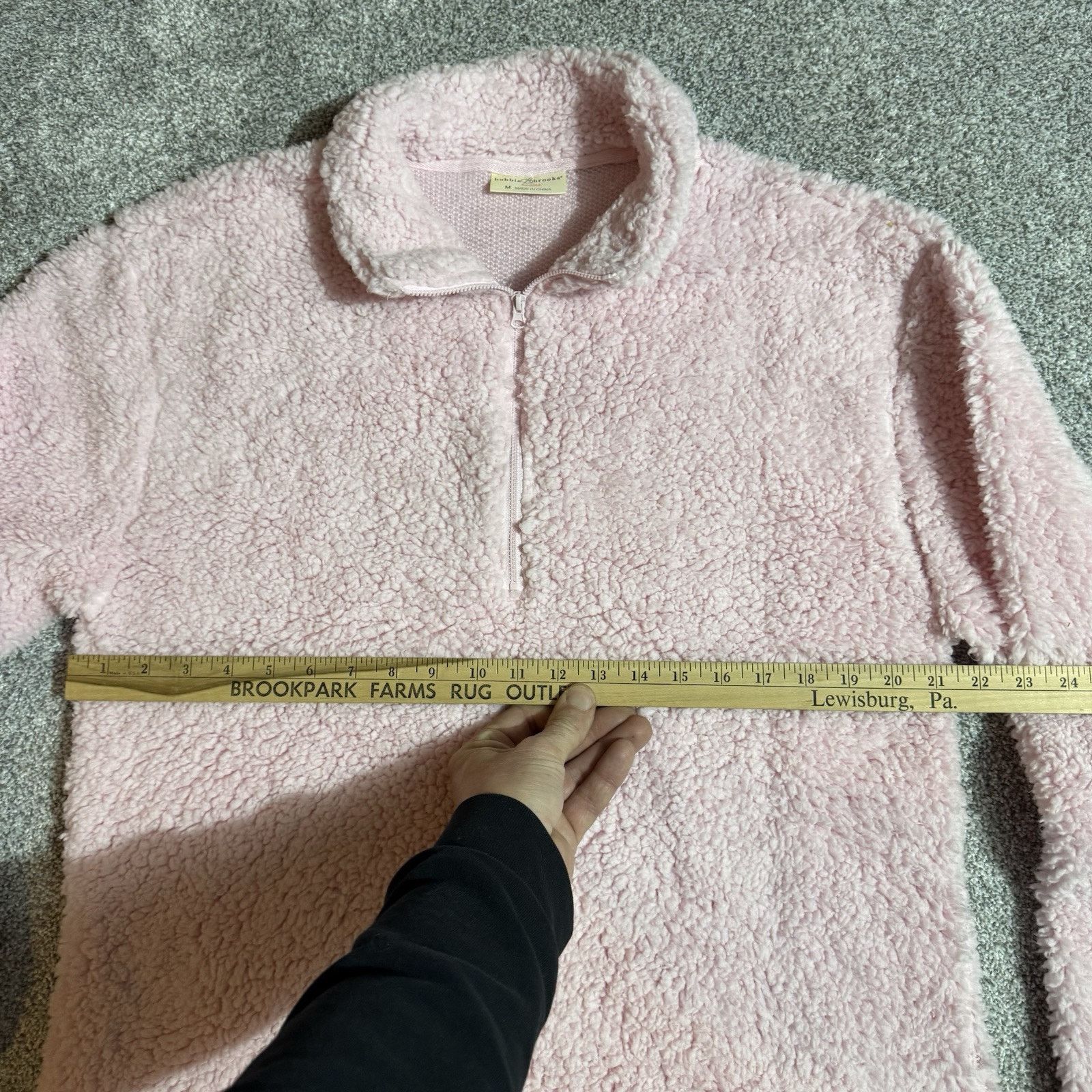 Other Bobbie Brookes Sherpa Fleece Jacket Womens M Cozy Soft Plush Size M / US 6-8 / IT 42-44 - 3 Thumbnail