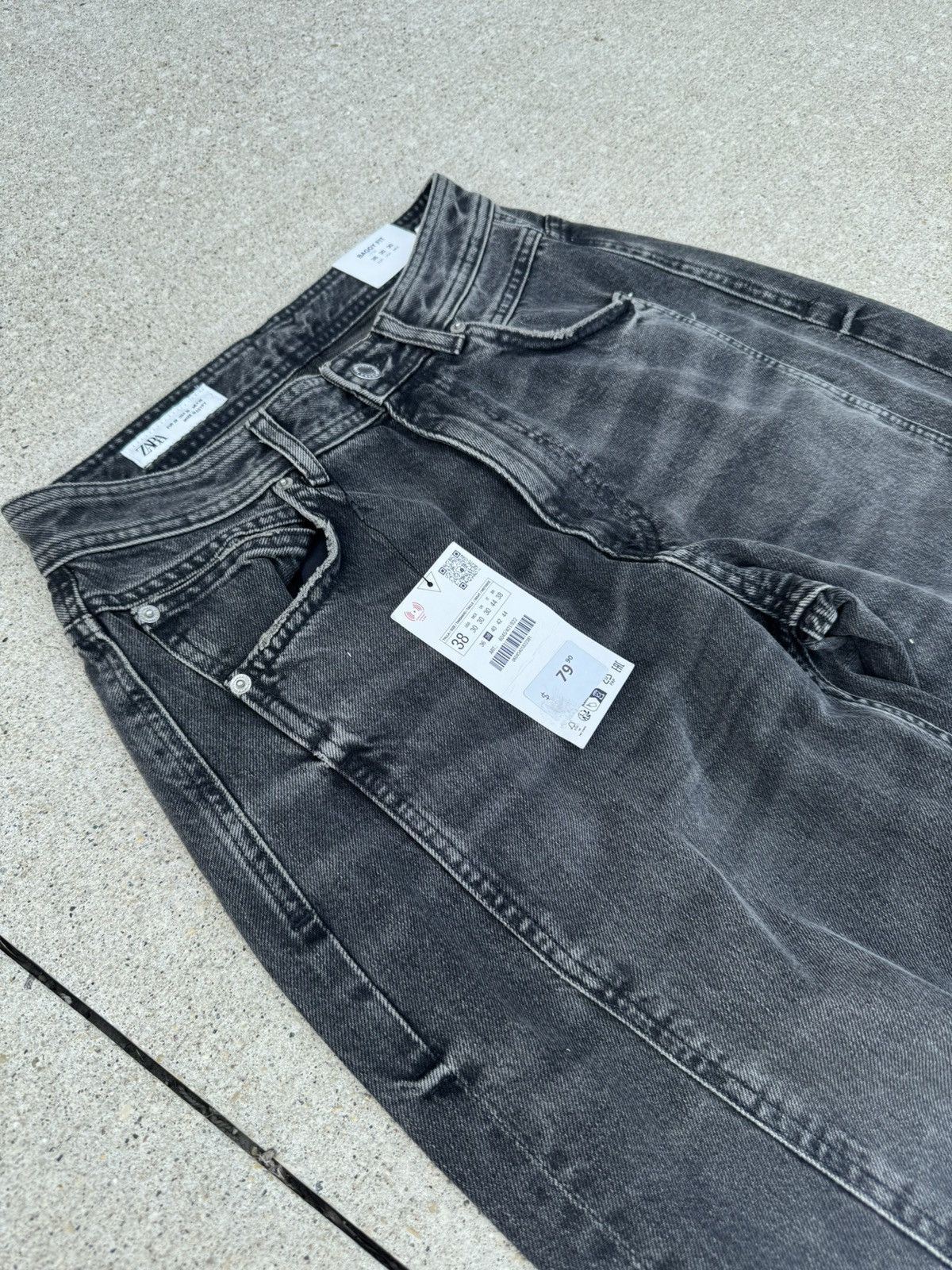 Zara Zara Baggy Fit Washed Jeans Size US 30 / EU 46 - 2 Thumbnail