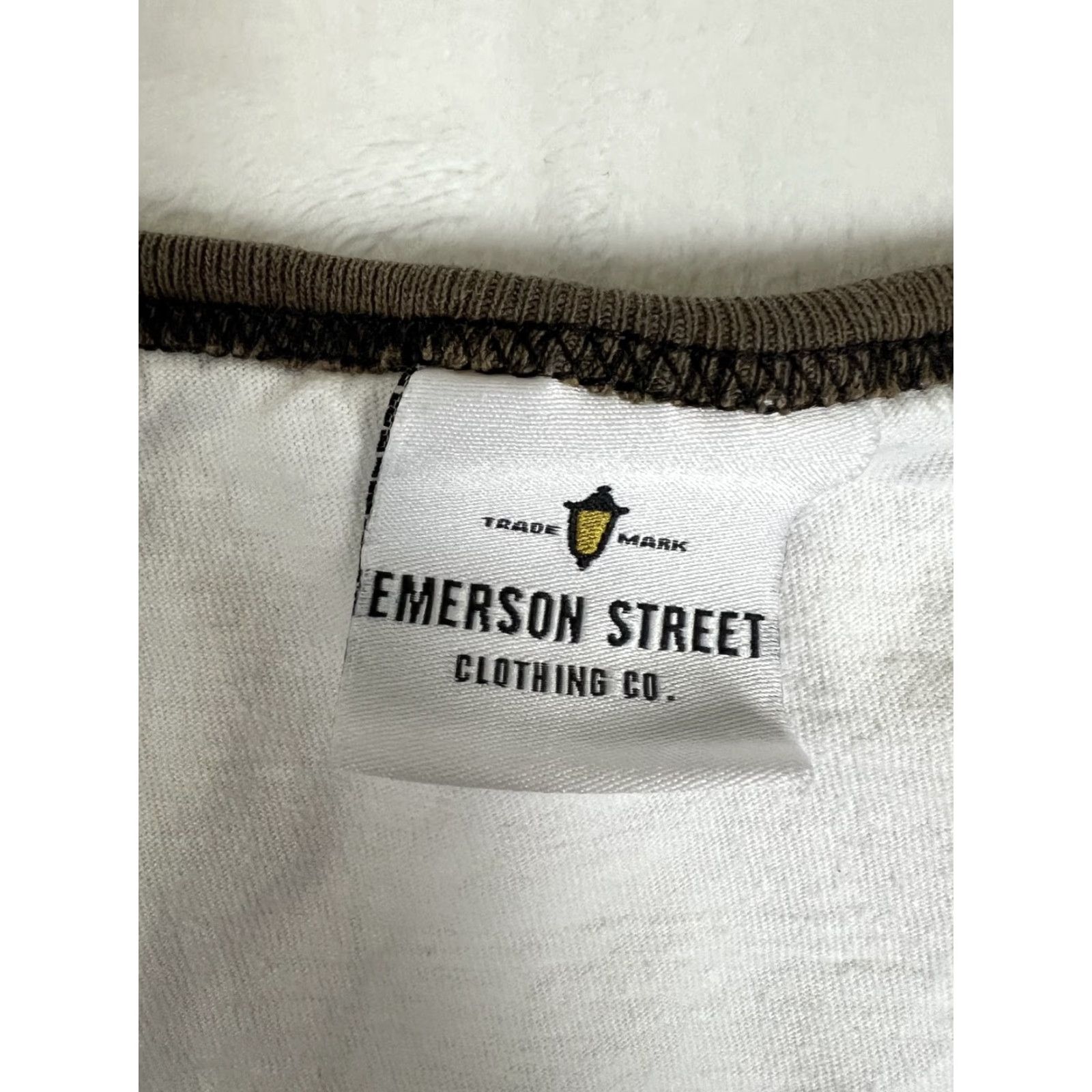 Vintage VINTAGE Emerson T-Shirt Women One Size White Short Sleeve V-Neck Stress Gets Better With Wine Regular Casual 100% Cotton United States Boys? Wait. Size ONE SIZE - 3 Thumbnail