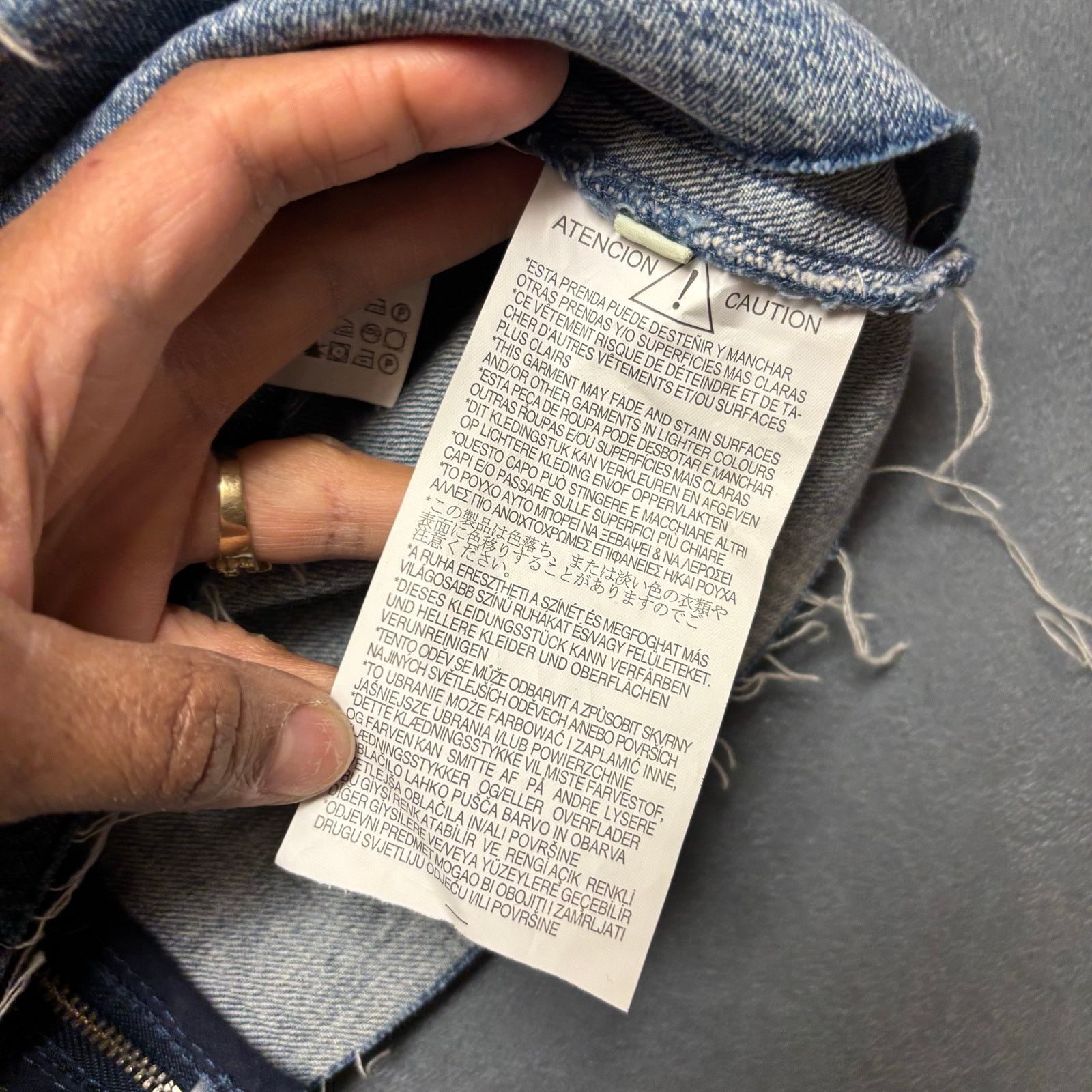Zara Zara Trafaluc Denim Blouse Asymmetric Retro 80 Style Rock Size M / US 6-8 / IT 42-44 - 8 Thumbnail