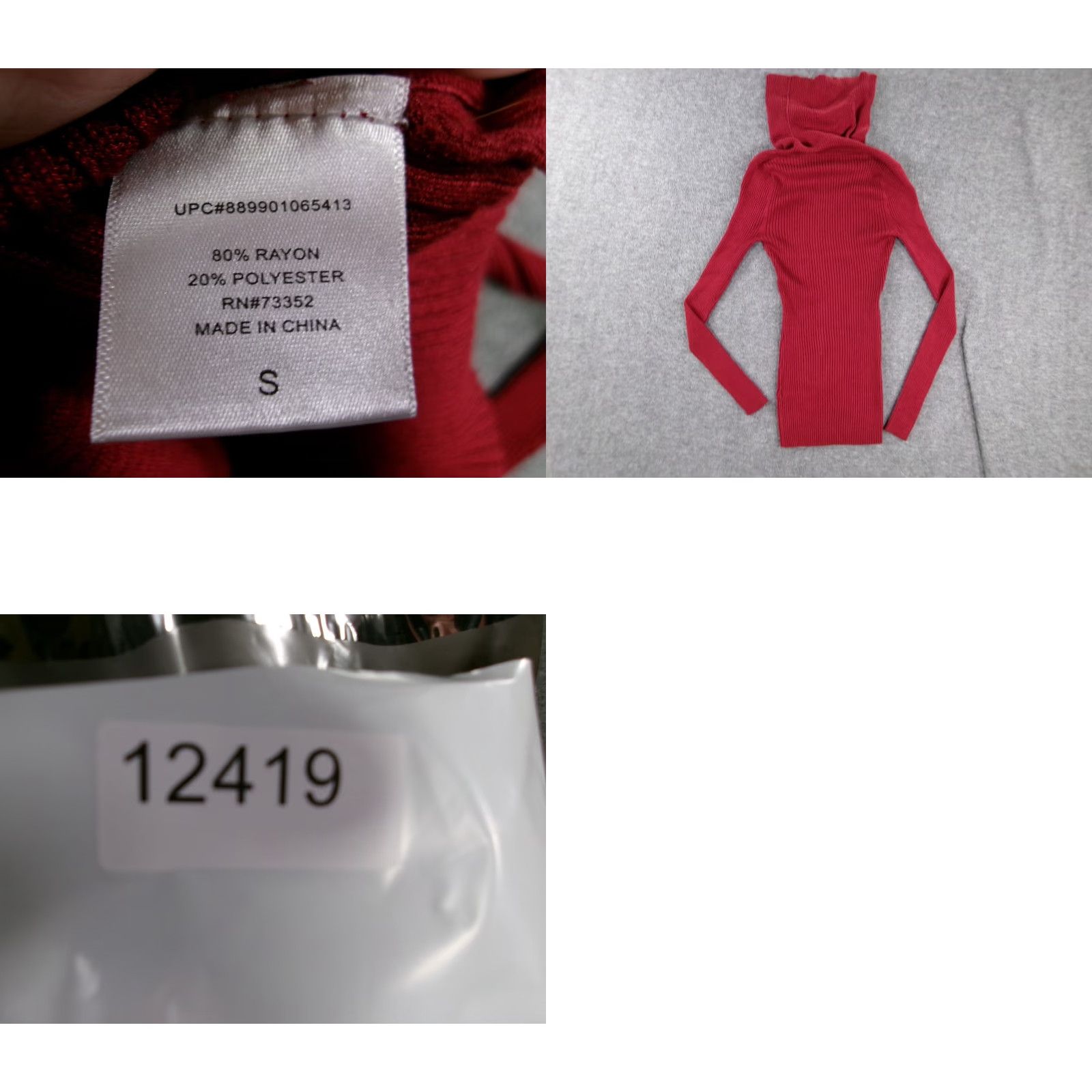 Vintage Its Our Time Sweater Women Small Red Ribbed Cowl Neck Cozy Comfy Lounge Prep 90s Womens Size S / US 4 / IT 40 - 8 Thumbnail
