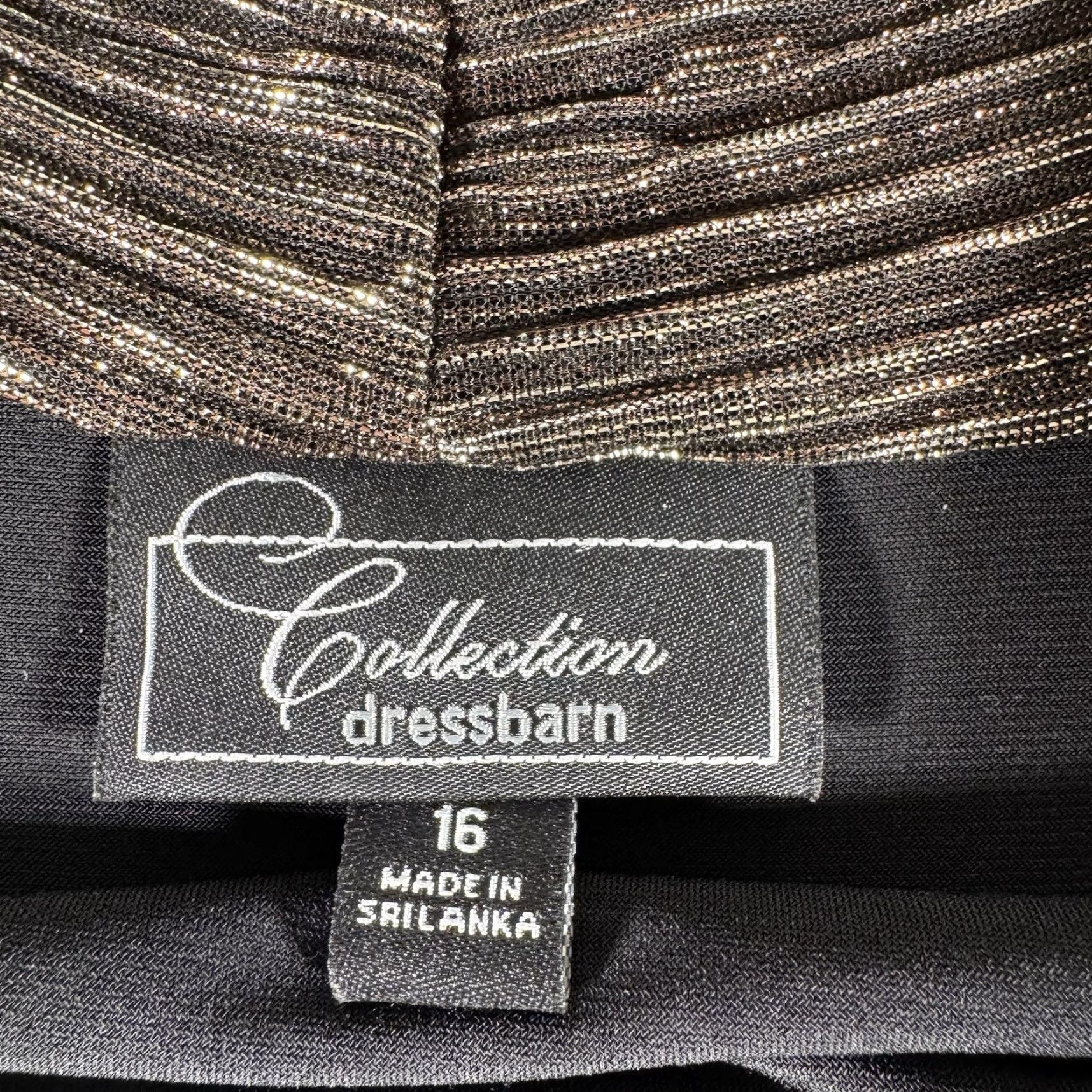 Vintage VINTAGE Dressbarn Dress Plus Size 16W Evening Wear Sparkly 90s Y2K Glam Party Black Sheath Long Sleeve Cowl Neck Pullover Formal Size XXL / US 16-18 / IT 52-54 - 5 Thumbnail