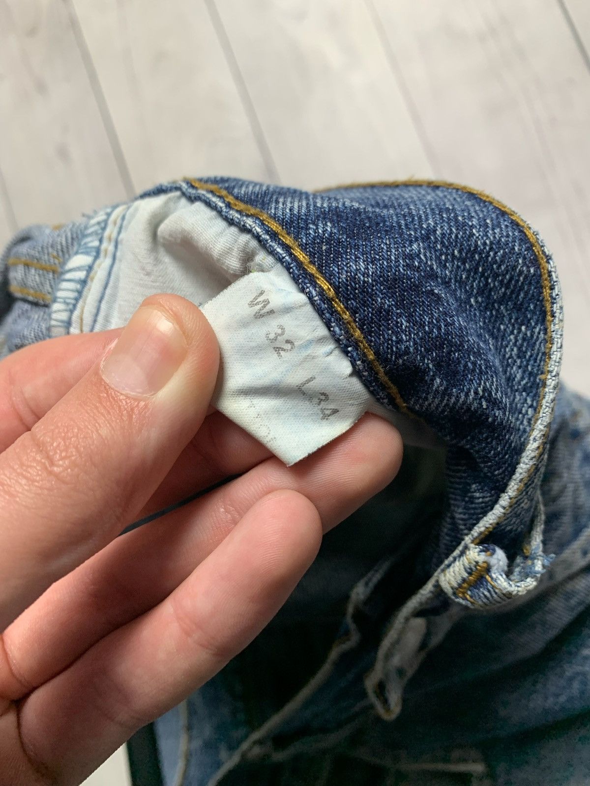 Armani × Giorgio Armani × Vintage Vintage Giorgio Armani jeans denim size 32 distressed Size US 32 / EU 48 - 13 Thumbnail