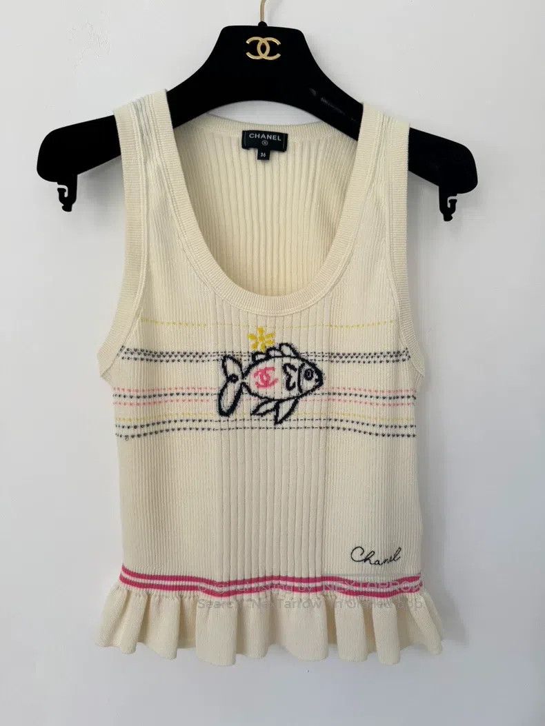 Chanel Early Spring Vacation Series Fish Pattern Vest