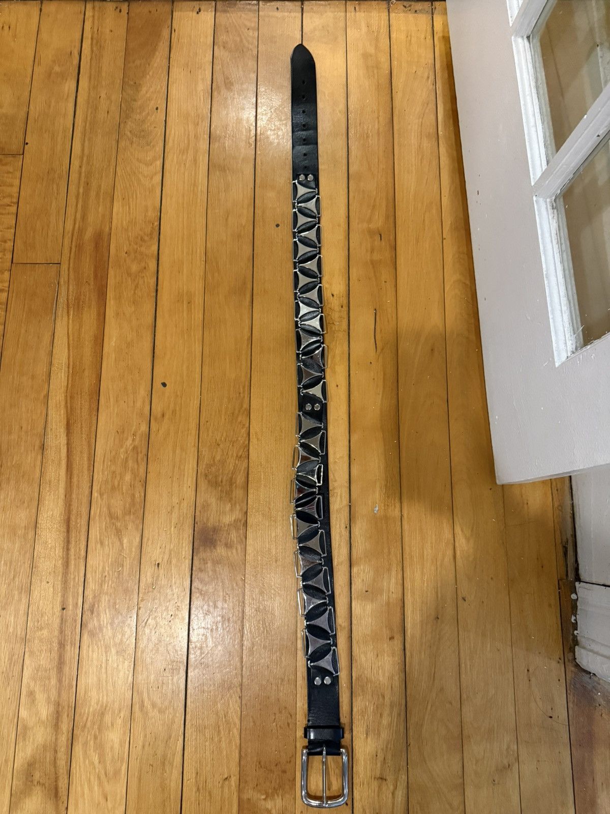 Balmain Balmain SS11 X [pyramid stud] belt size 90 read descrip Size 32 - 1 Thumbnail