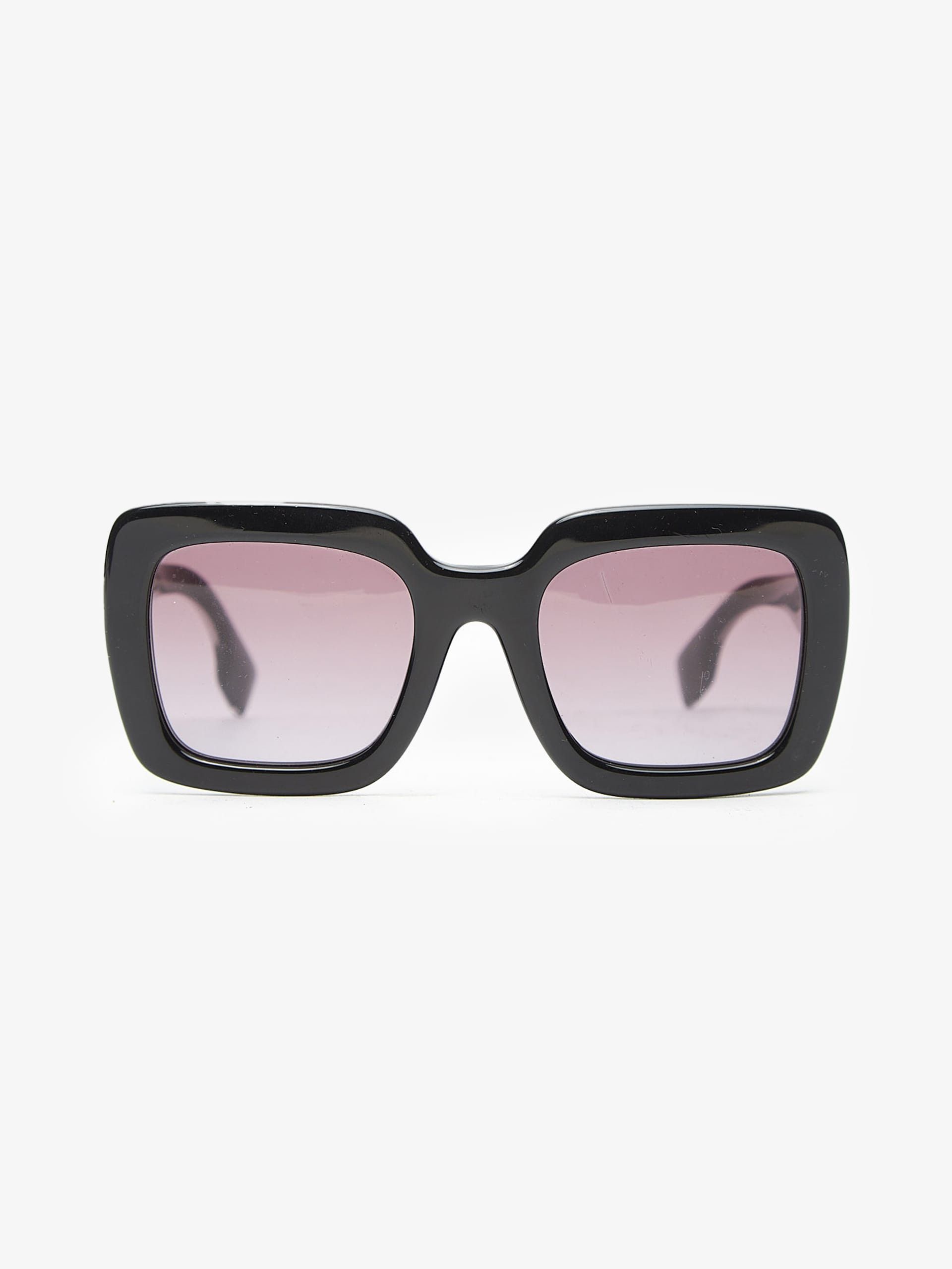 Black Logoed Sunglasses