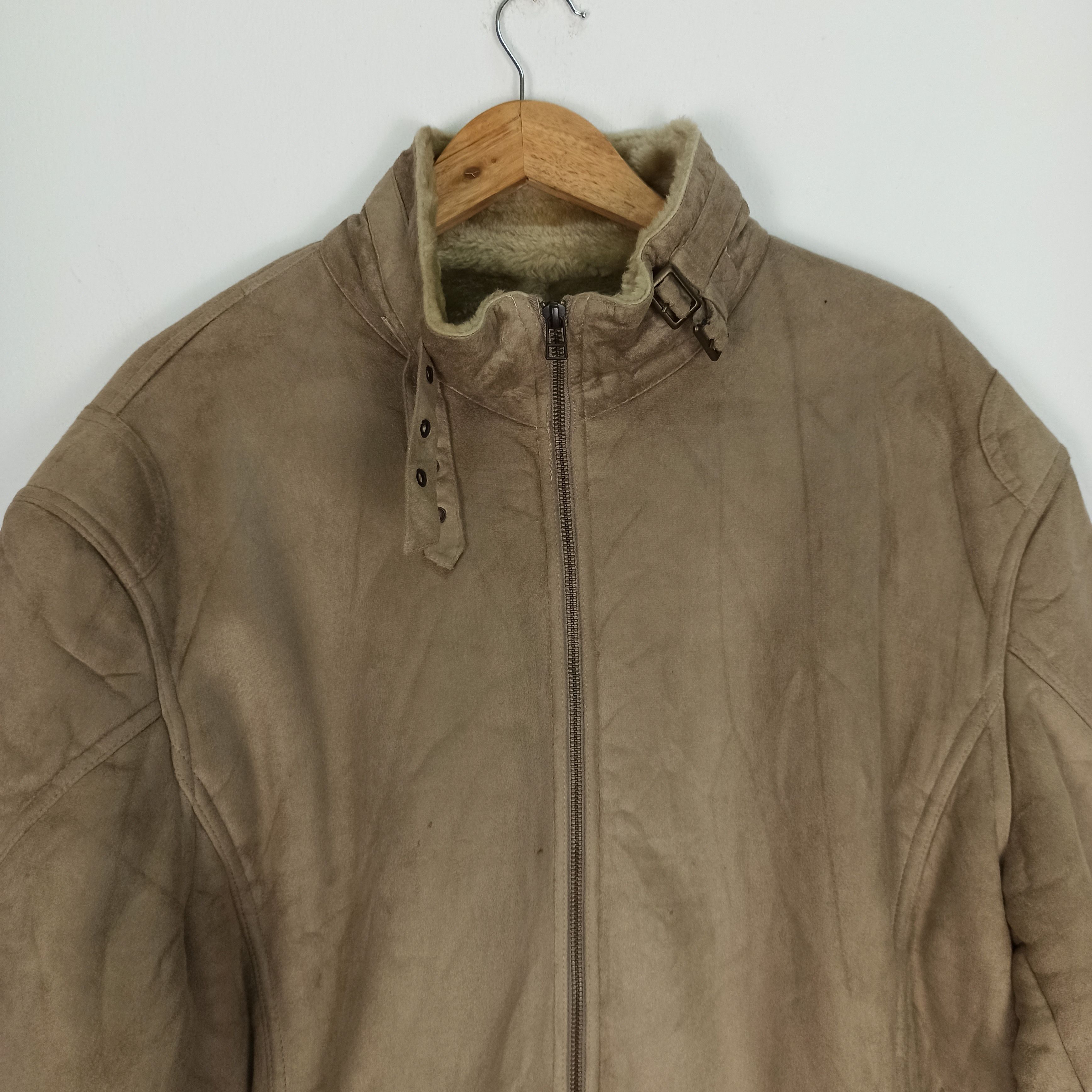 Kansai Yamamoto Vintage KANSAI JEANS Shearling Velvet fleece faux fur jacket Size US XXL / EU 58 / 5 - 3 Thumbnail
