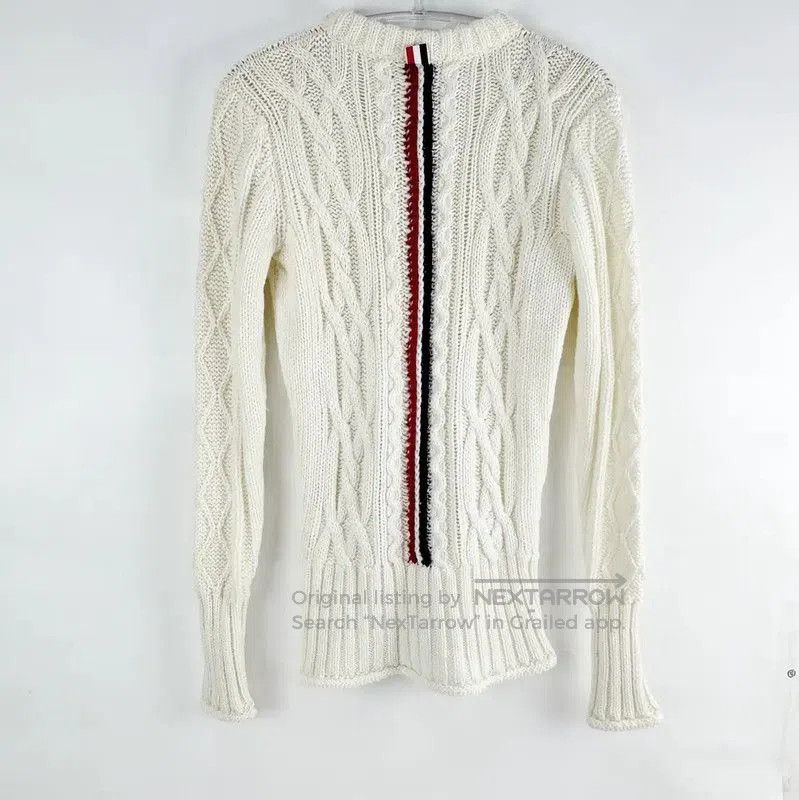 Thom Browne Thom Browne Cream Wool Sweater . Size M / US 6-8 / IT 42-44 - 2 Thumbnail