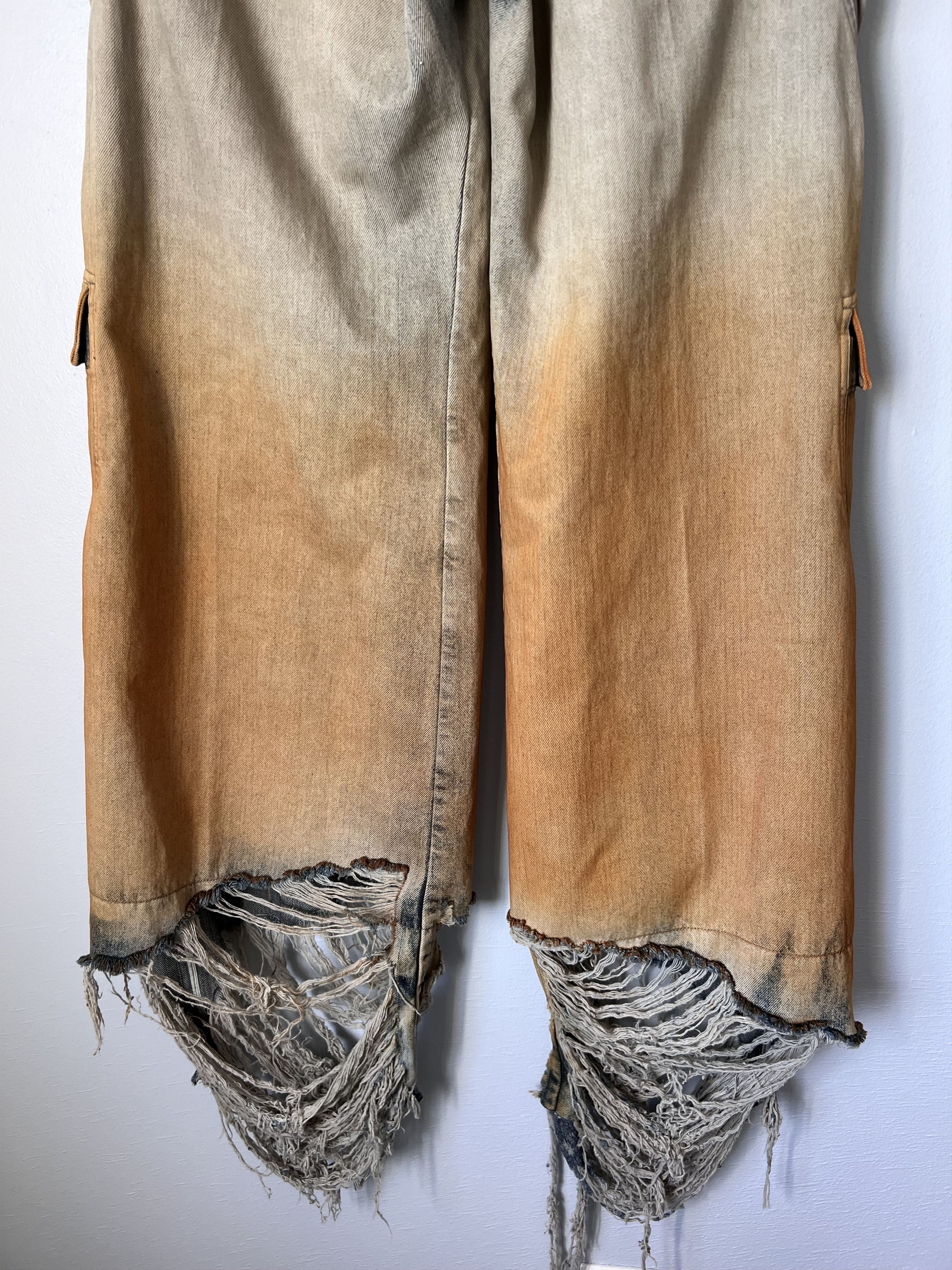 Rick Owens Drkshdw Rick Owens DRKSHDW Double Cargo Jumbo Belas in Sky Orange Size US 30 / EU 46 - 8 Thumbnail