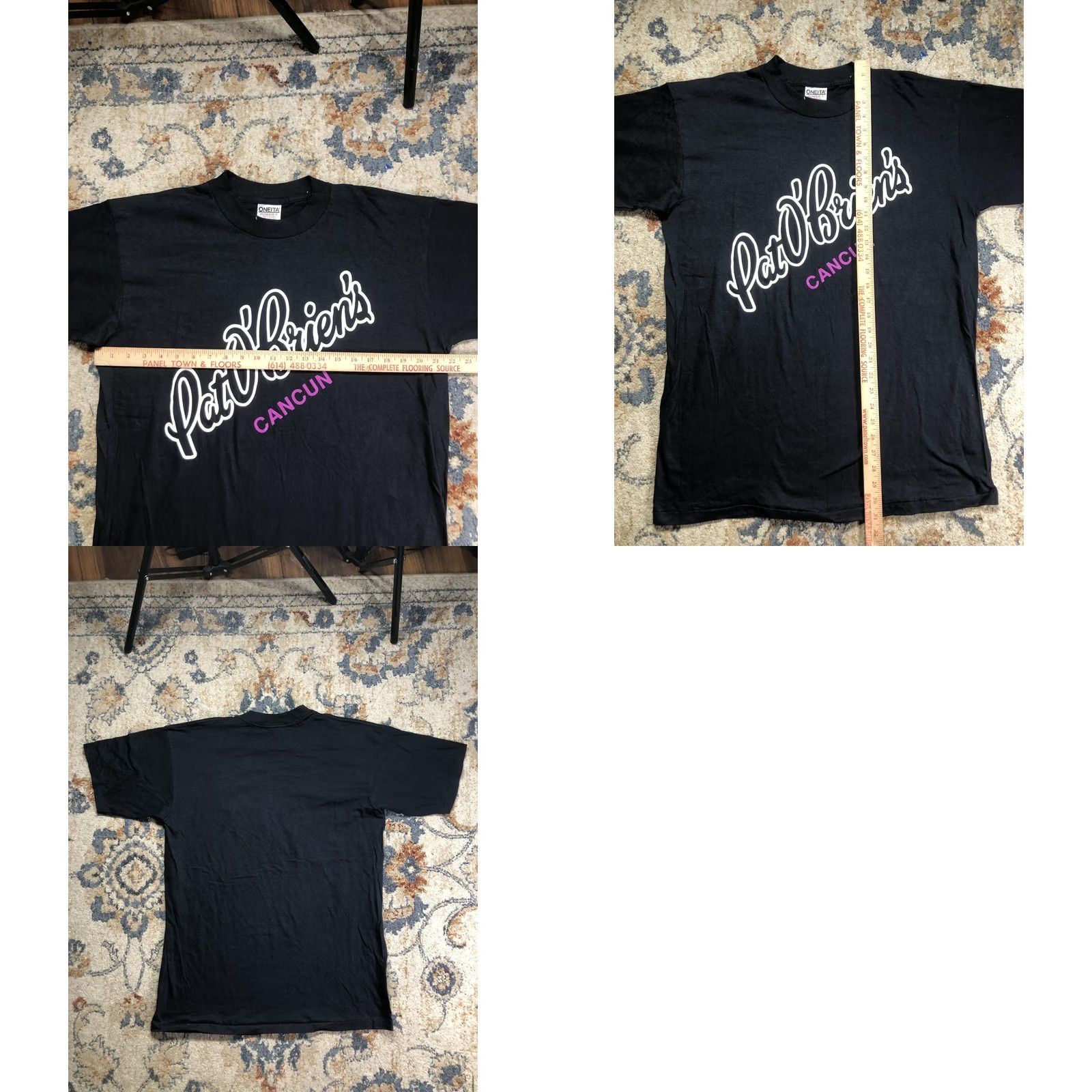 Vintage VINTAGE Oneita Shirt Mens XL Black Pat O'Brien's Cancun Bar Graphic Tee USA Size US XL / EU 56 / 4 - 8 Thumbnail