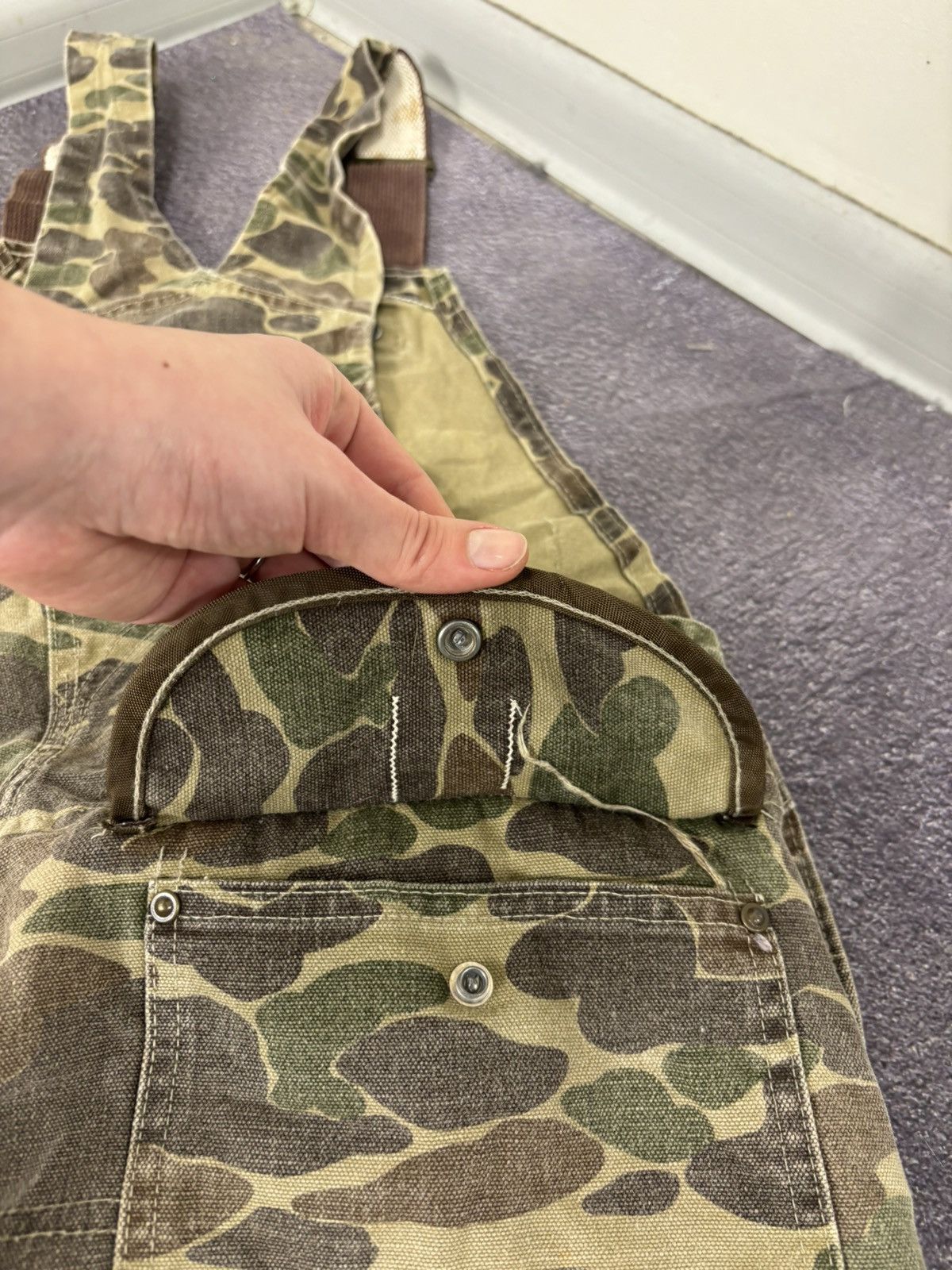 Carhartt Vintage Carhartt BU103 Overalls Bib Duck Camo Hunting Size US 34 / EU 50 - 19 Thumbnail