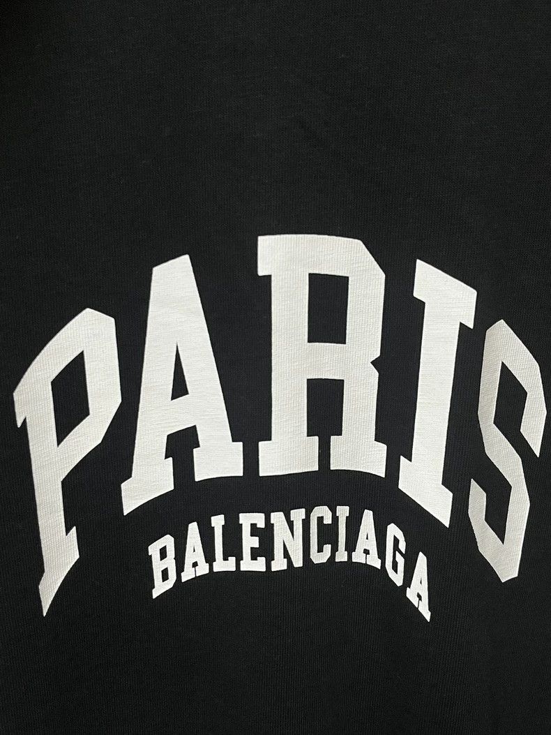 Balenciaga Balenciaga Black Paris slogan logo short sleeve Size US M / EU 48-50 / 2 - 4 Thumbnail