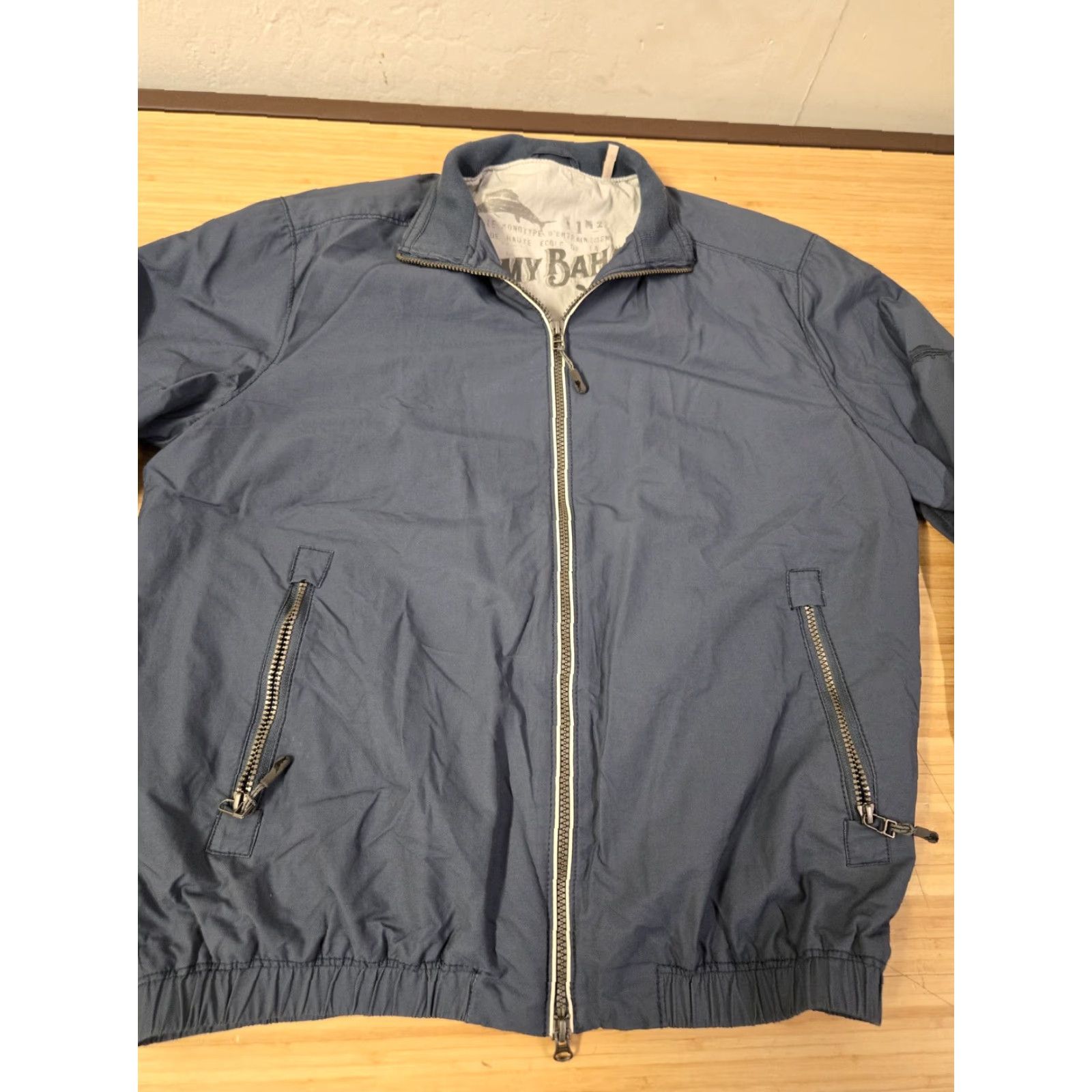 Tommy Bahama Tommy Bahama Jacket Mens Medium Full Zip Lightweight Windbreaker Nylon Pockets Blue Size US M / EU 48-50 / 2 - 3 Thumbnail
