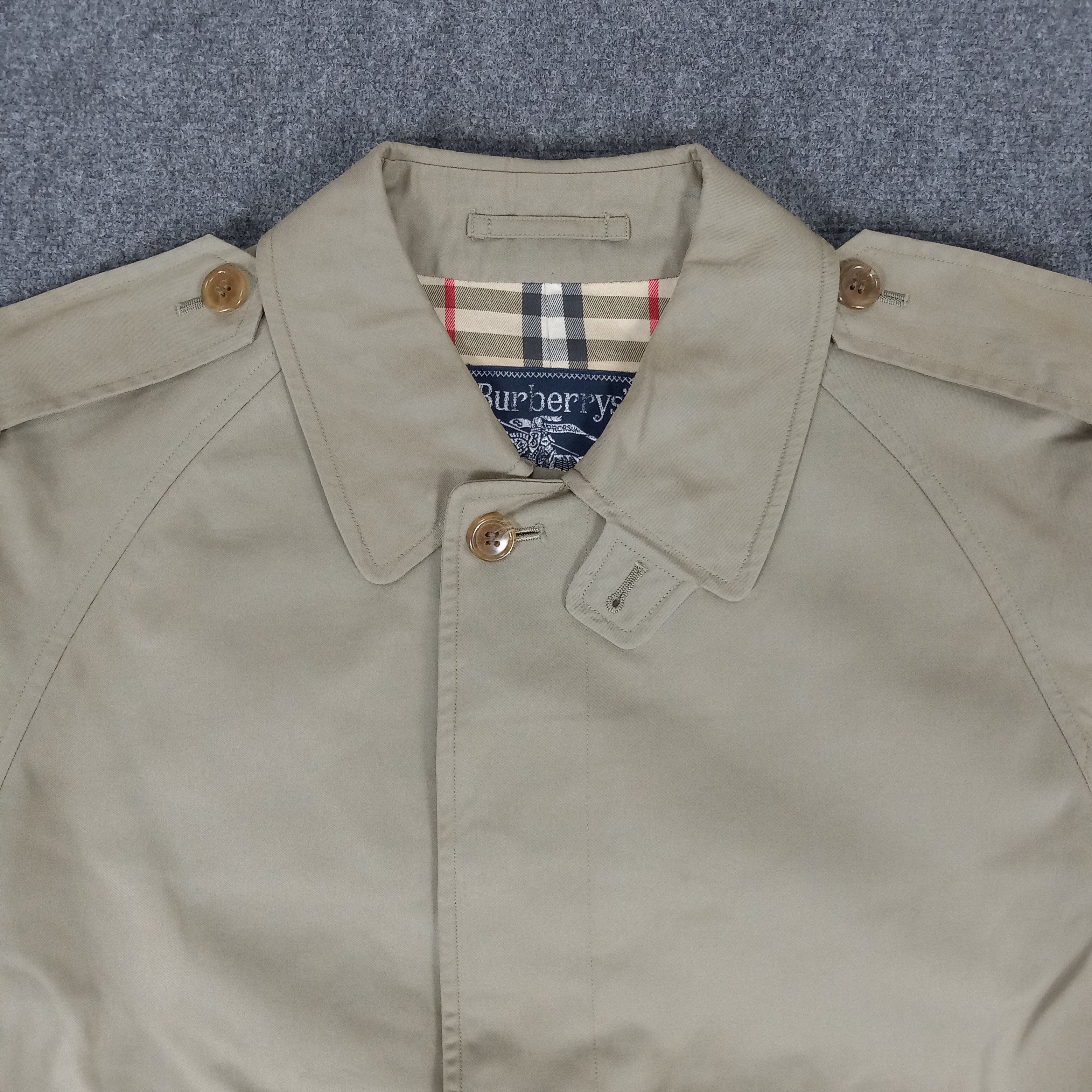 Burberry × Vintage Burberry Nova Check Long Trench Jacket Size US M / EU 48-50 / 2 - 3 Thumbnail