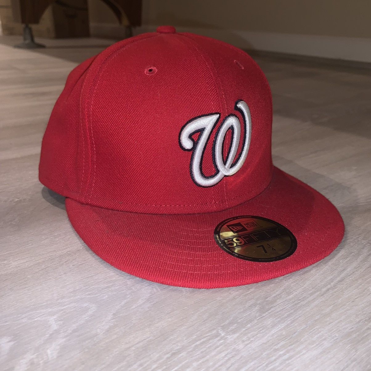 New Era Washington Nationals New Era Fitted Red Hat Size ONE SIZE - 2 Thumbnail