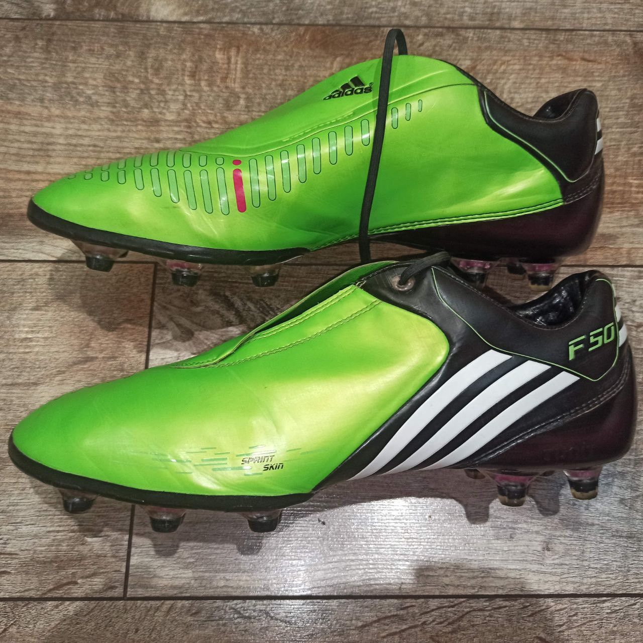 Adidas × Vintage Vintage Adidas F50 Tunit Soccer Cleats Football Boots Green Size US 12.5 / EU 45-46 - 3 Thumbnail