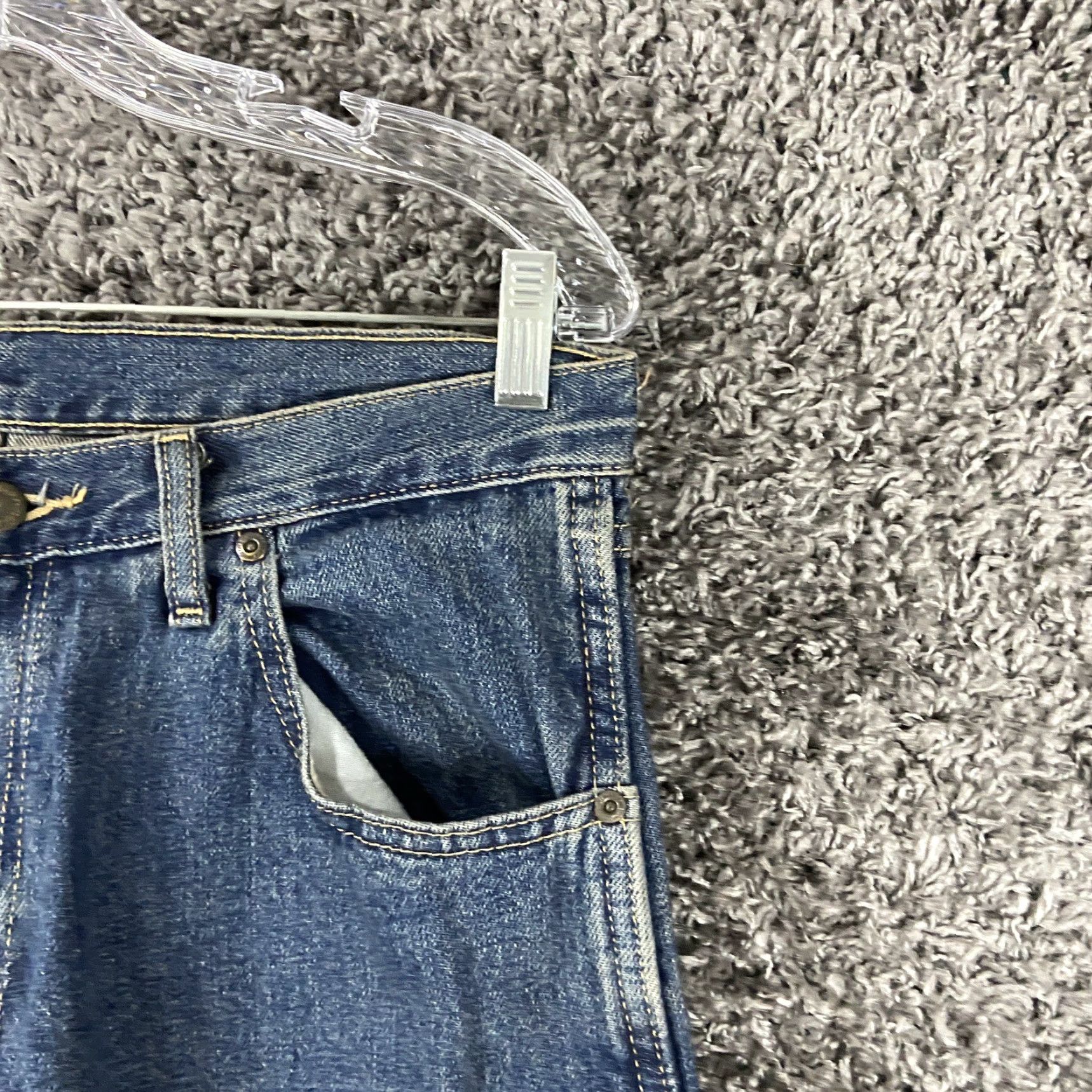 Wrangler WRANGLER RUGGED WEAR Blue Jeans Regular Fit 34 X 32 Straight Men’s Size US 34 / EU 50 - 3 Thumbnail