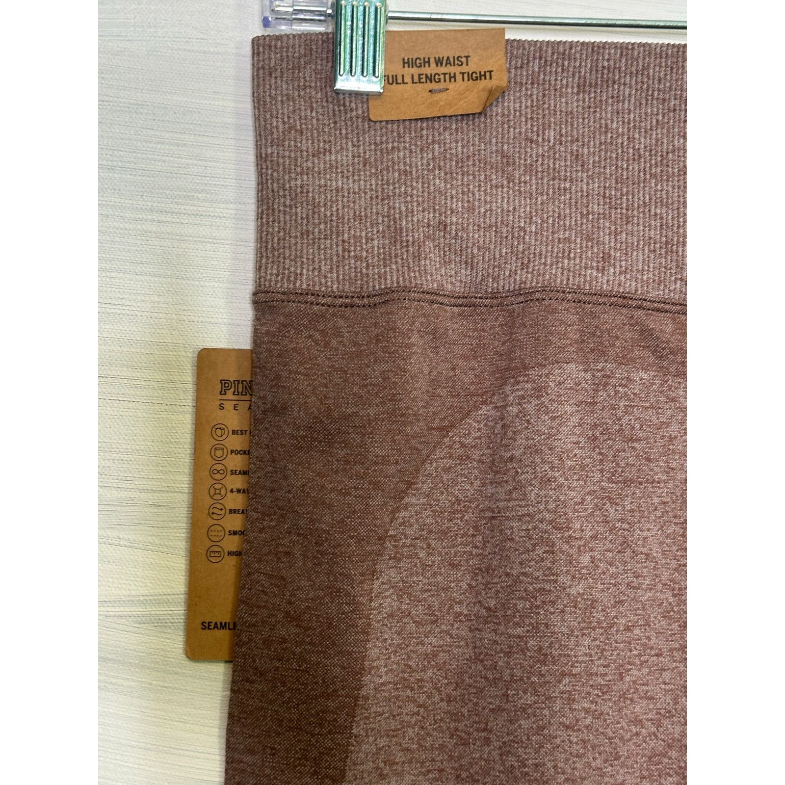 Pink Pink Active high waist full length tight leggings size Large Size 32" / US 10 / IT 46 - 7 Thumbnail