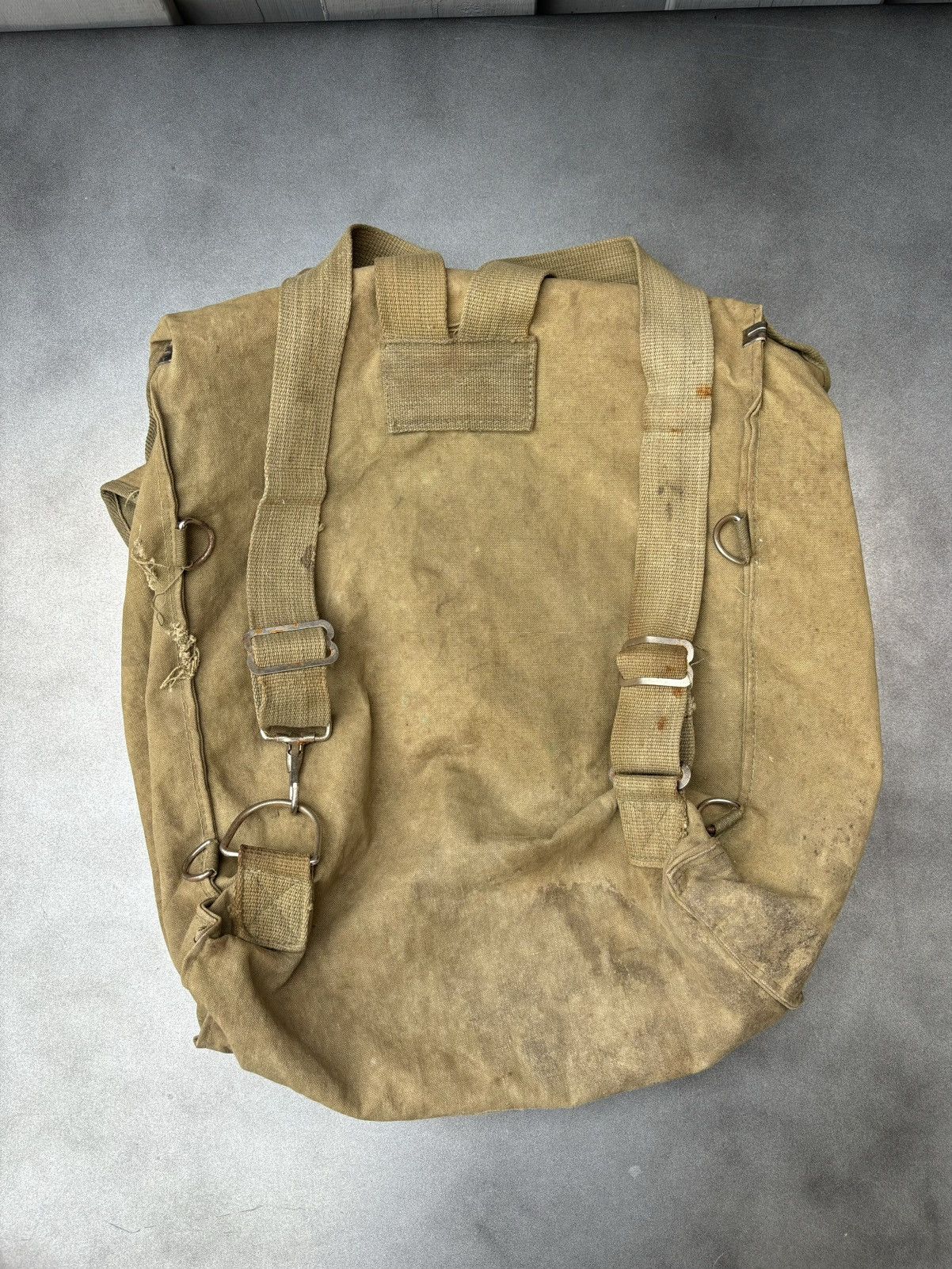 Vintage True Vintage Canvas Bag Trail Pack Boy Scout Army Backpack Size ONE SIZE - 7 Thumbnail