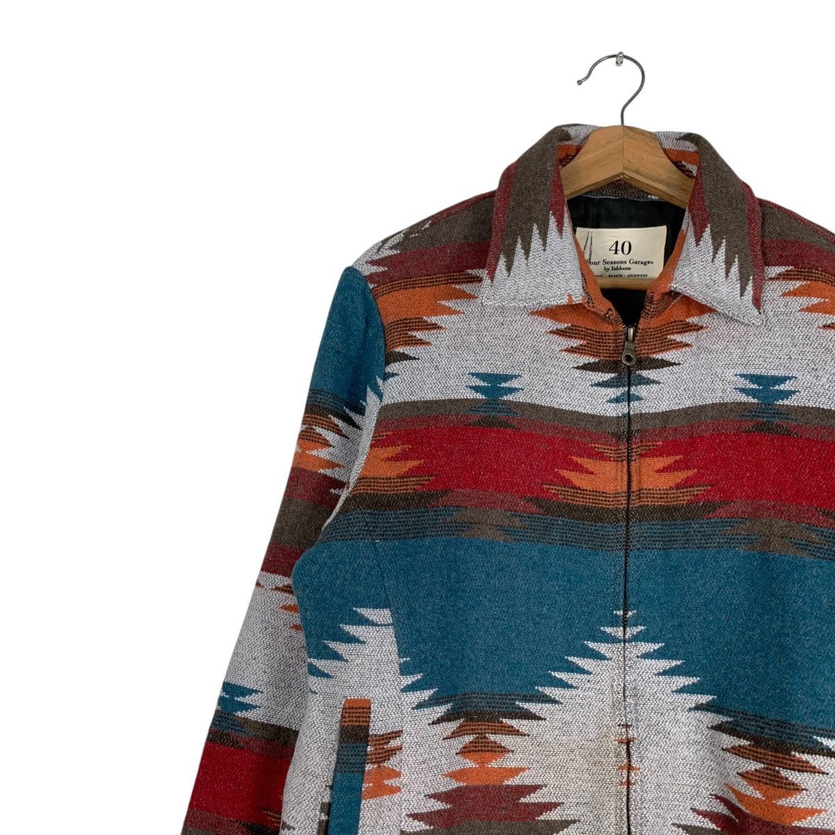 Japanese Brand Four Season Garage by INBLOOM Navajo Native Jacket #1246-C56 Size US S / EU 44-46 / 1 - 6 Thumbnail