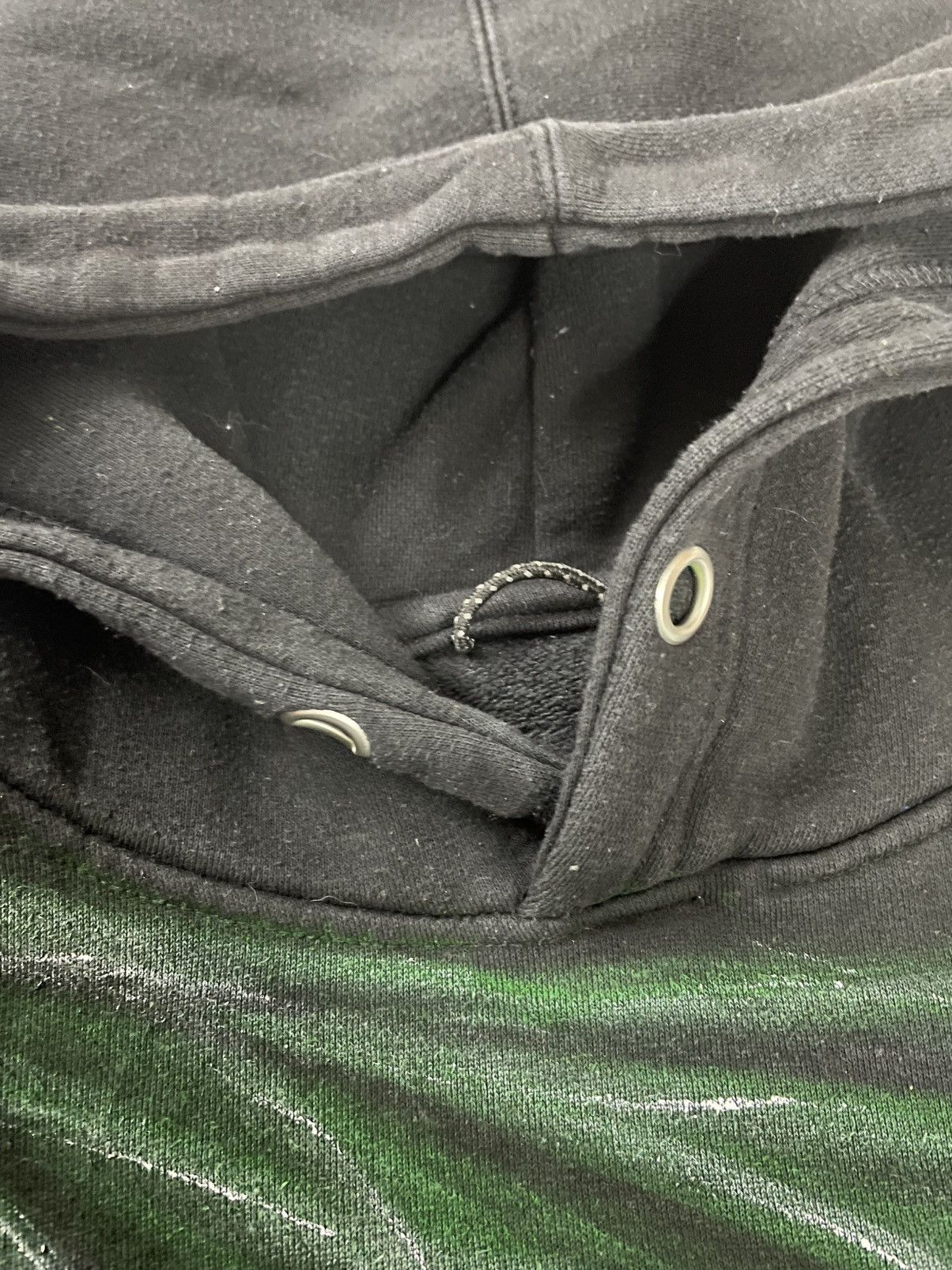 Handmade Custom Hand Made Hand Painted Hoodie With Scull Size US L / EU 52-54 / 3 - 9 Thumbnail