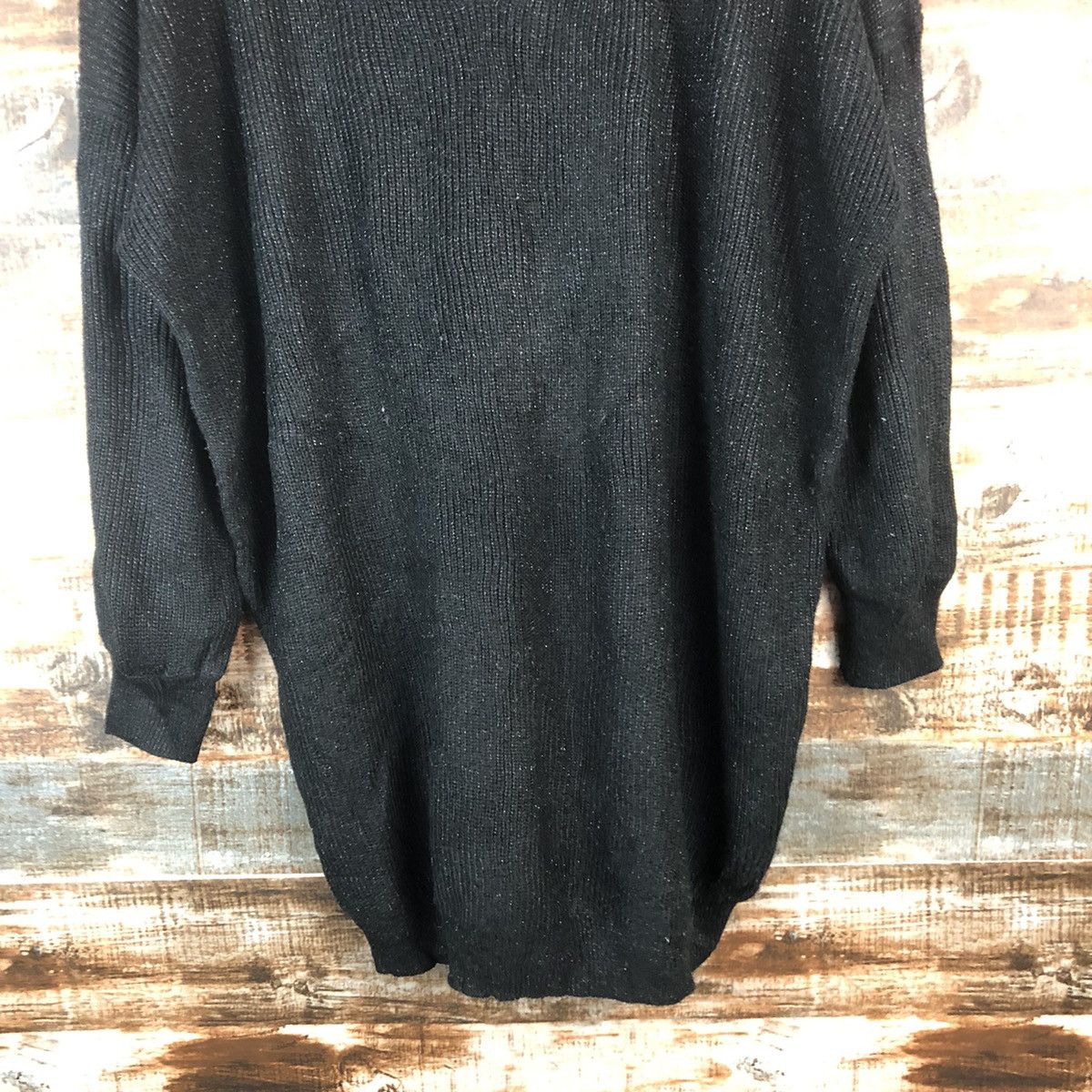 Homespun Knitwear × Japanese Brand DL R.P.S Black long Knitwear #C735 Size M / US 6-8 / IT 42-44 - 6 Thumbnail