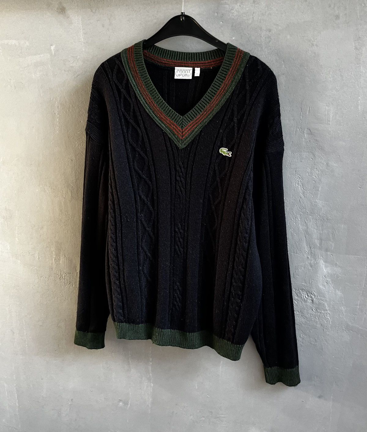 Lacoste × Vintage Lacoste knit sweater Gucci style Size US M / EU 48-50 / 2 - 1 Thumbnail