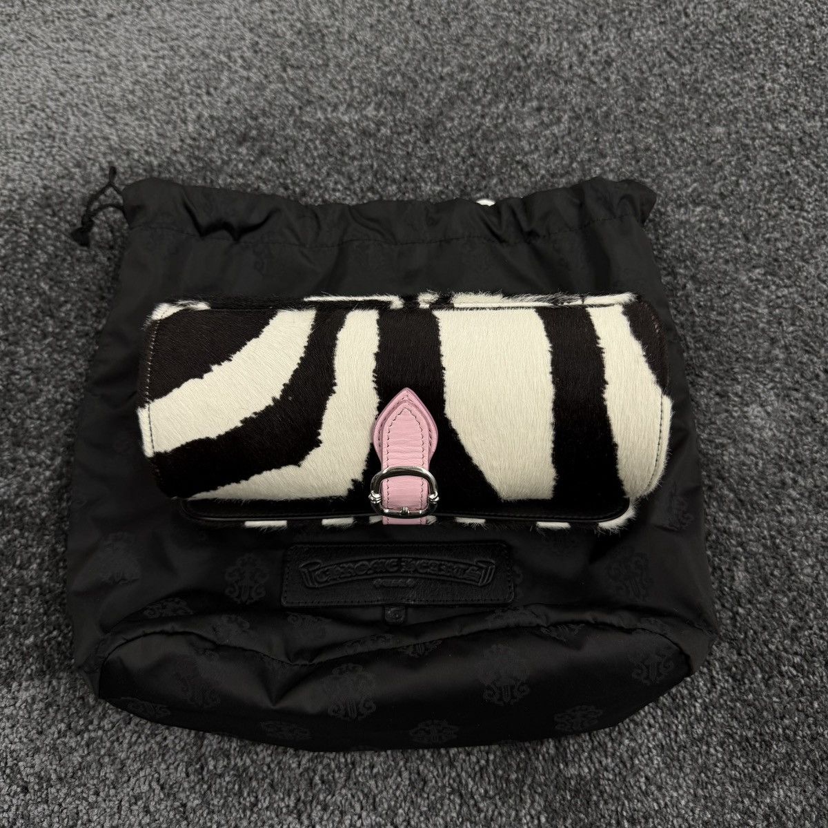 Chrome Hearts Chrome Hearts Black White Zebra Pink Cross Patch Watch Roll Size ONE SIZE - 6 Thumbnail