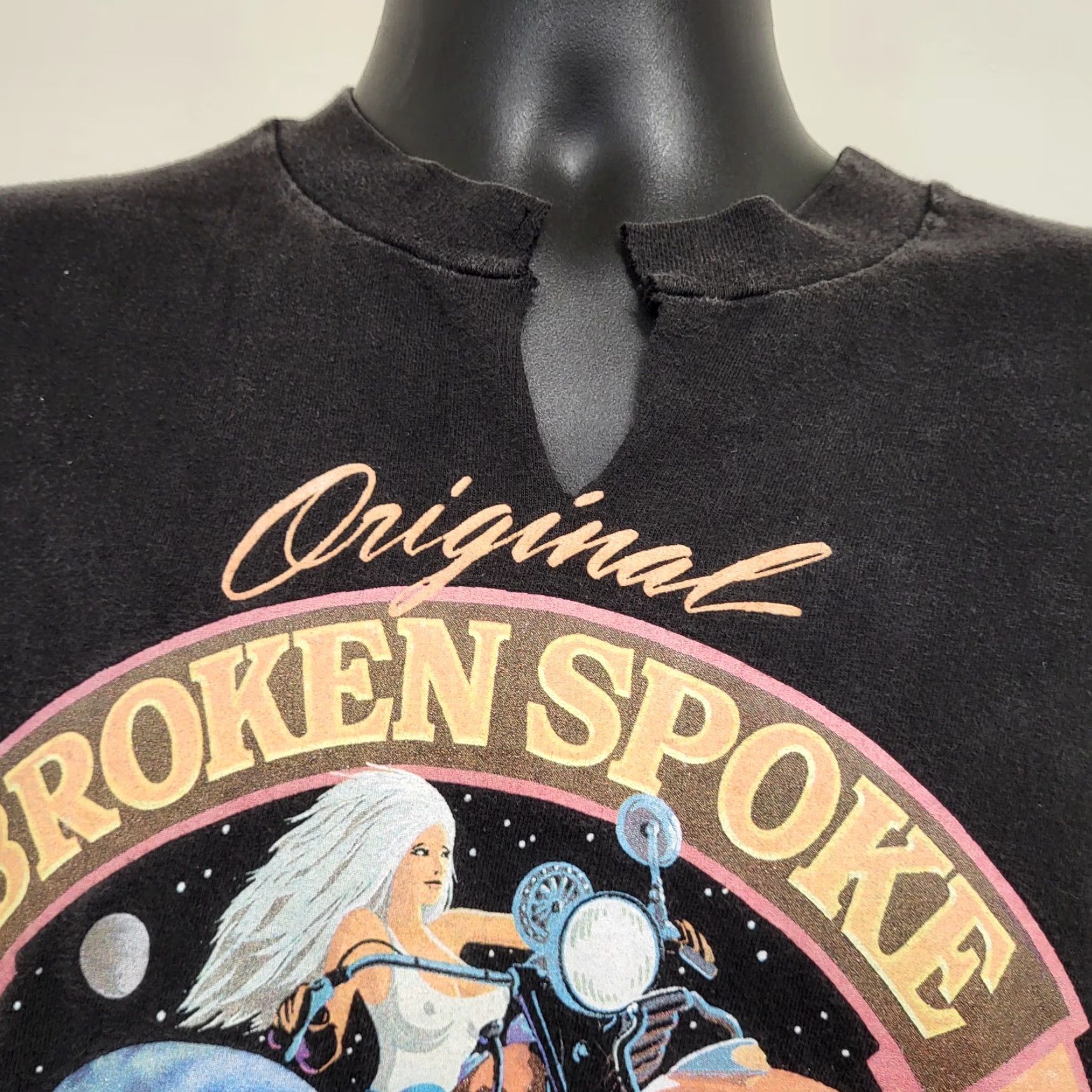 Hanes VINTAGE Hanes Beefy-T T-Shirt Men's Large Black Sturgis 1994 Broken Spoke Saloon Biker Motorcycle Streetwear Shirt Size US L / EU 52-54 / 3 - 2 Thumbnail
