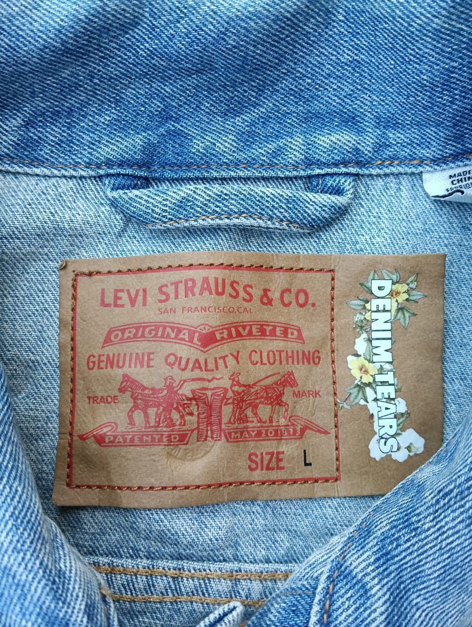 DENIM TEARS × Levi's DENIM TEARS x Levi's big E Jacket type II. Size US L / EU 52-54 / 3 - 11 Thumbnail