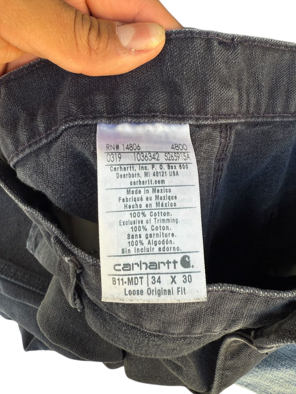 Carhartt Carhartt Faded Carpenter Work Pants Loose Fit Size 34x30 Size US 34 / EU 50 - 9 Thumbnail