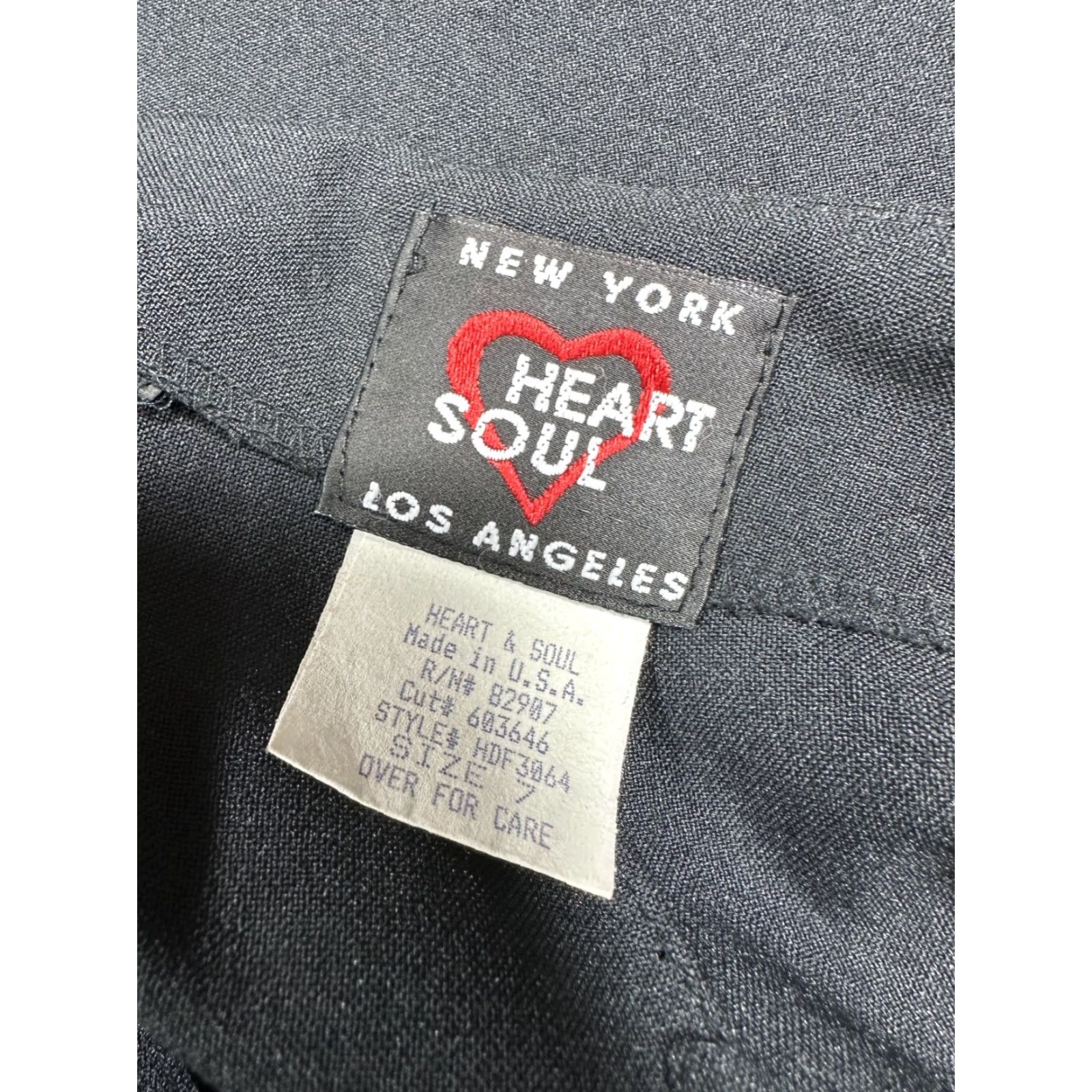 Vintage Women's HeartSoul Black Long Skirt Slit Solid Size 7 Straight Pencil, Casual Party/Cocktail, Polyester, Womens Size 28" / US 6 / IT 42 - 4 Thumbnail