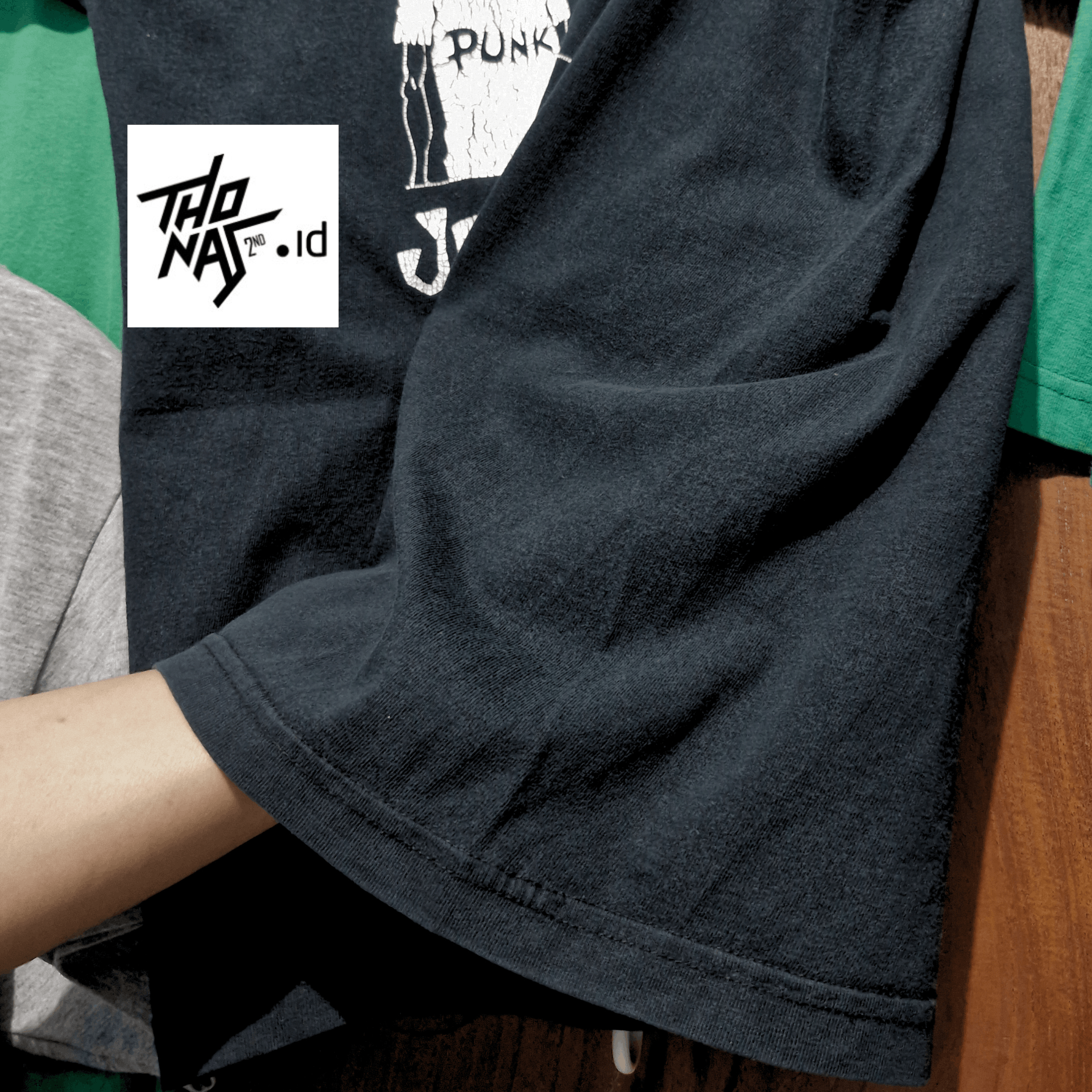 トップス 6(ROKU)JOHN HOLMSTROM PUNK SWEAT Vintage Punk John Holmstrom Hardcore New York Magazine L