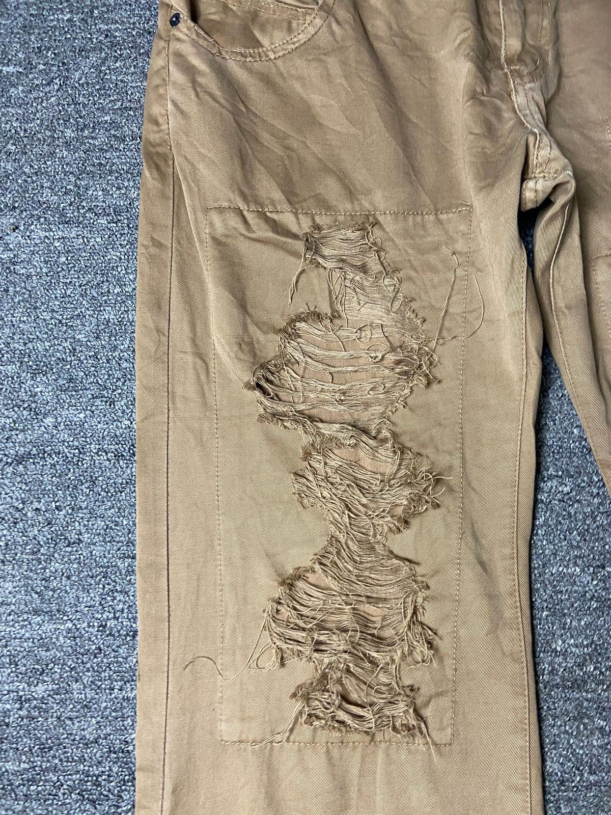 semanticdesign Semantic Design Distressed Straight Trousers (165) Size US 34 / EU 50 - 15 Thumbnail