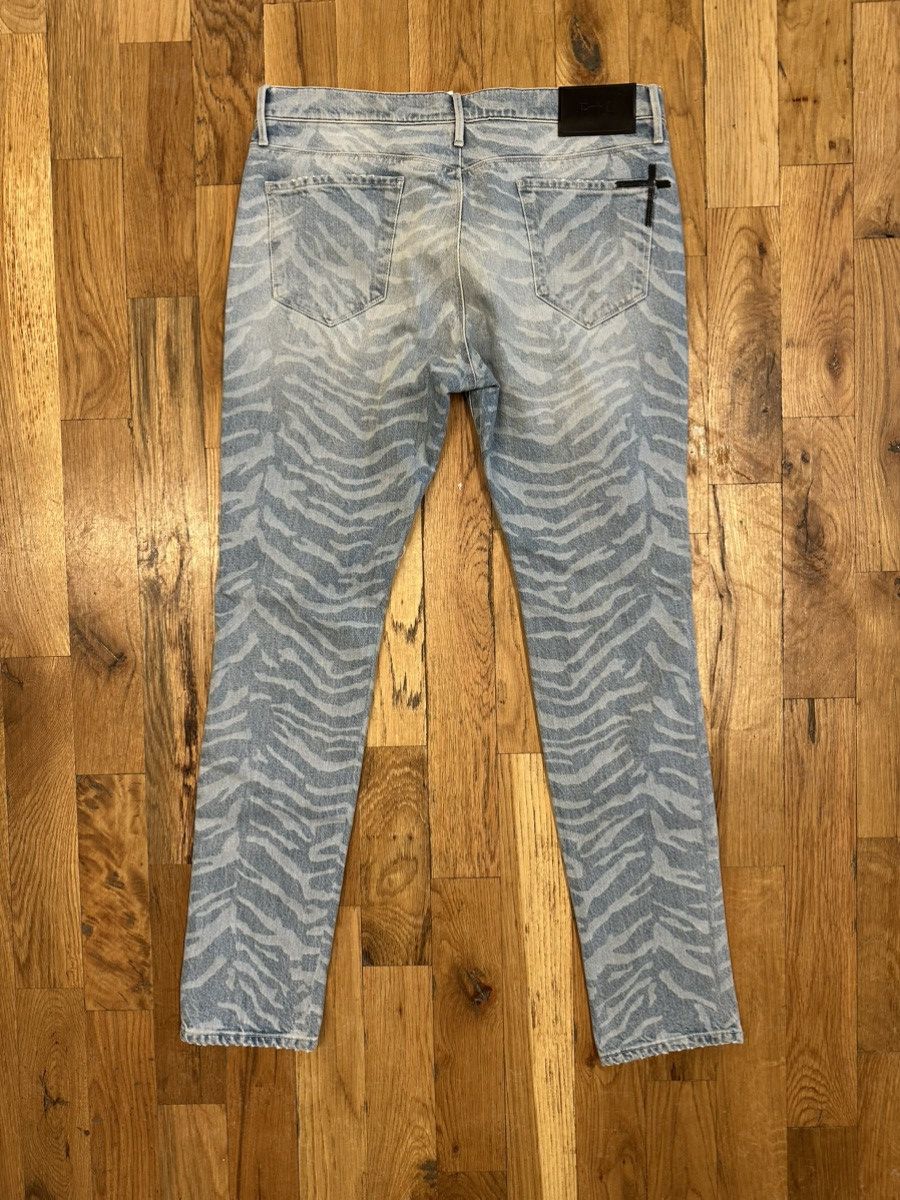 Rta Rta Small White Spell Zebra Print Blue Denim Jeans Size 34 Size US 34 / EU 50 - 2 Thumbnail