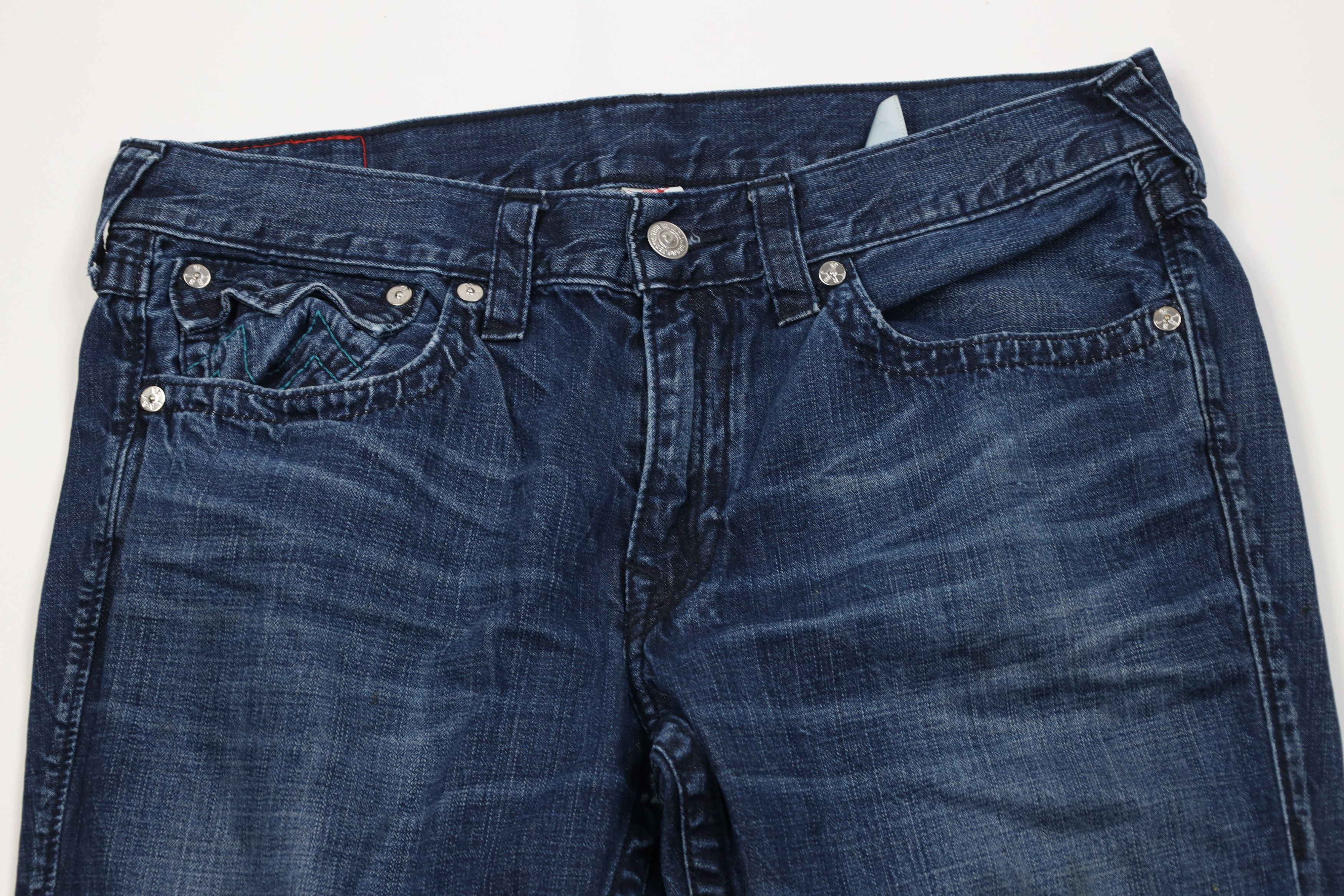 True Religion True Religion Thick Stitch Skinny Leg Denim Jeans Blue Size US 36 / EU 52 - 2 Thumbnail