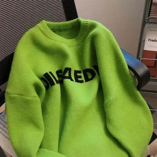 Japanese Brand Avocado green retro loose sweater Size S / US 4 / IT 40 - 3 Thumbnail
