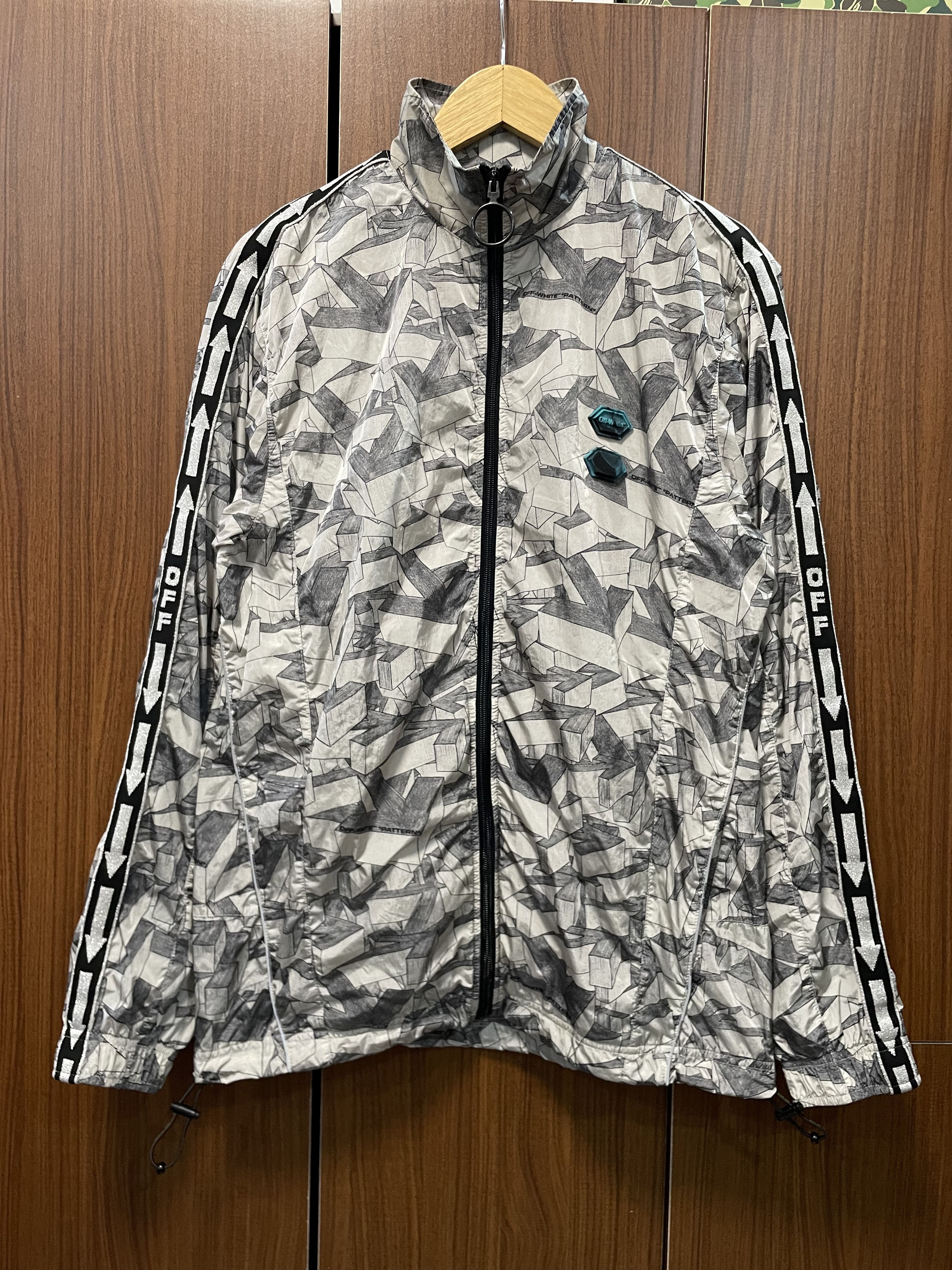 Designer × Off-White OFF-WHITE Arrows Pattern Track Jacket Size US M / EU 48-50 / 2 - 9 Thumbnail