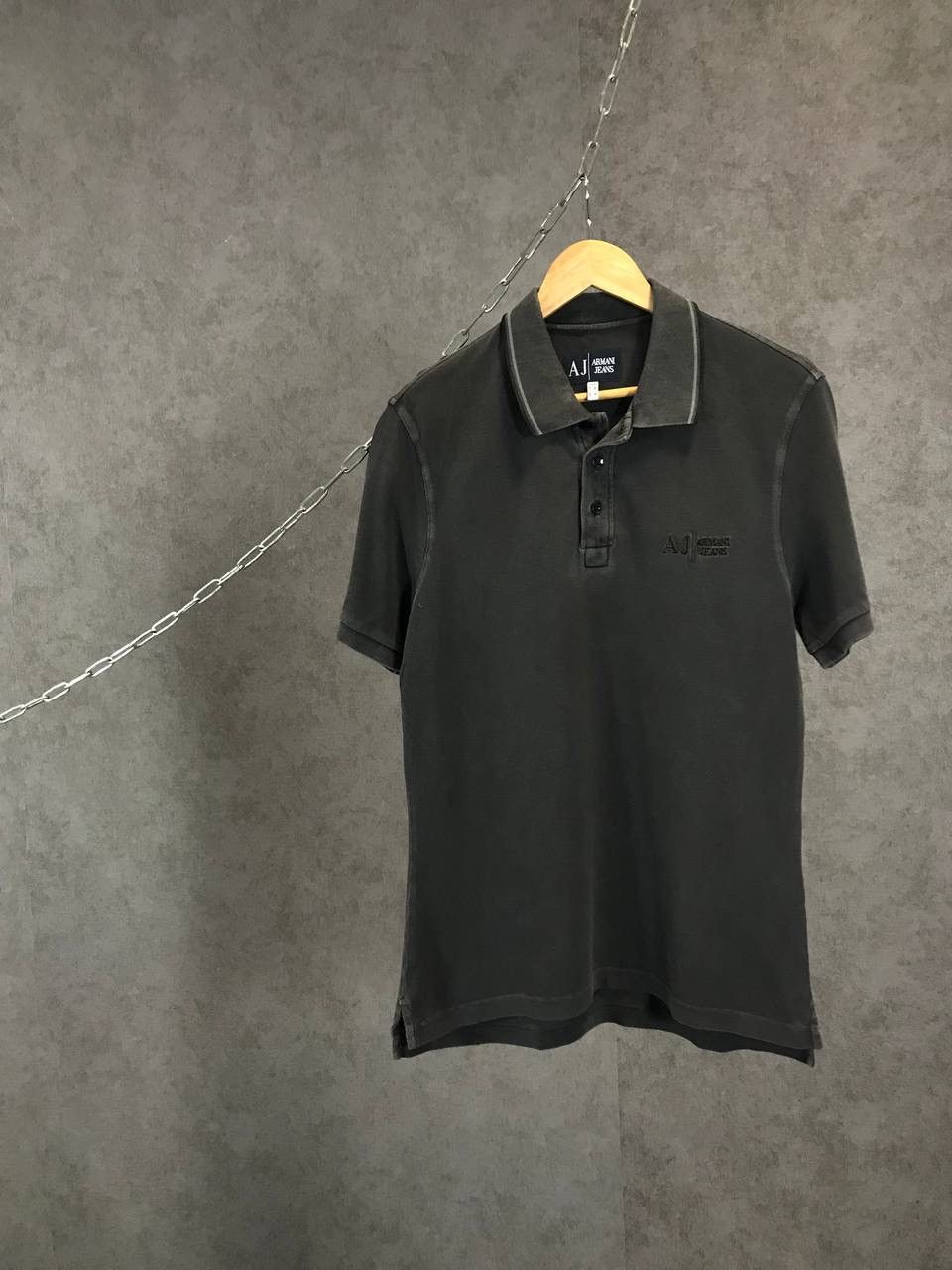 Armani Armani Jeans faded designer polo tee Size US M / EU 48-50 / 2 - 1 Thumbnail