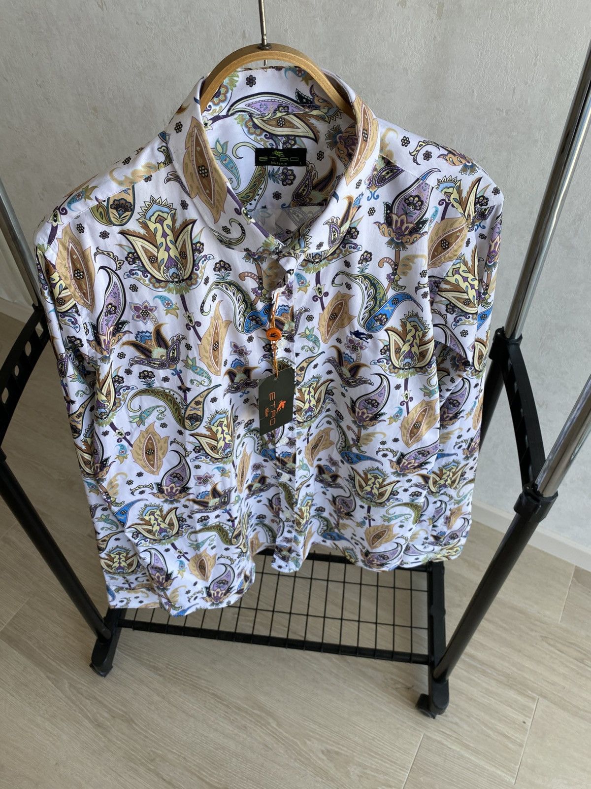 Etro Etro Long Sleeve Shirt – Multicolor, New Size US L / EU 52-54 / 3 - 1 Thumbnail