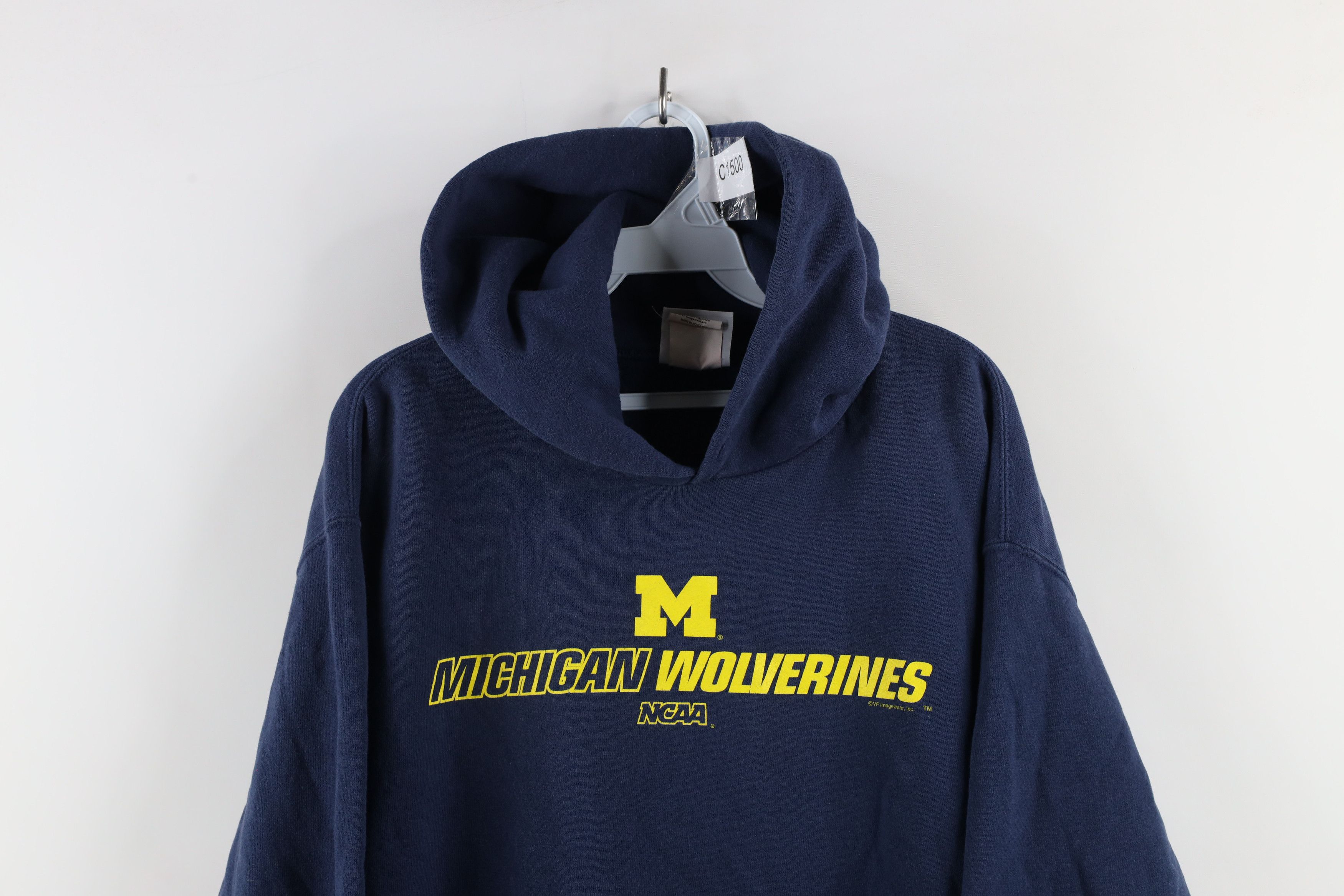 Vintage Vintage Spell Out University of Michigan Hoodie Sweatshirt Size US M / EU 48-50 / 2 - 2 Thumbnail