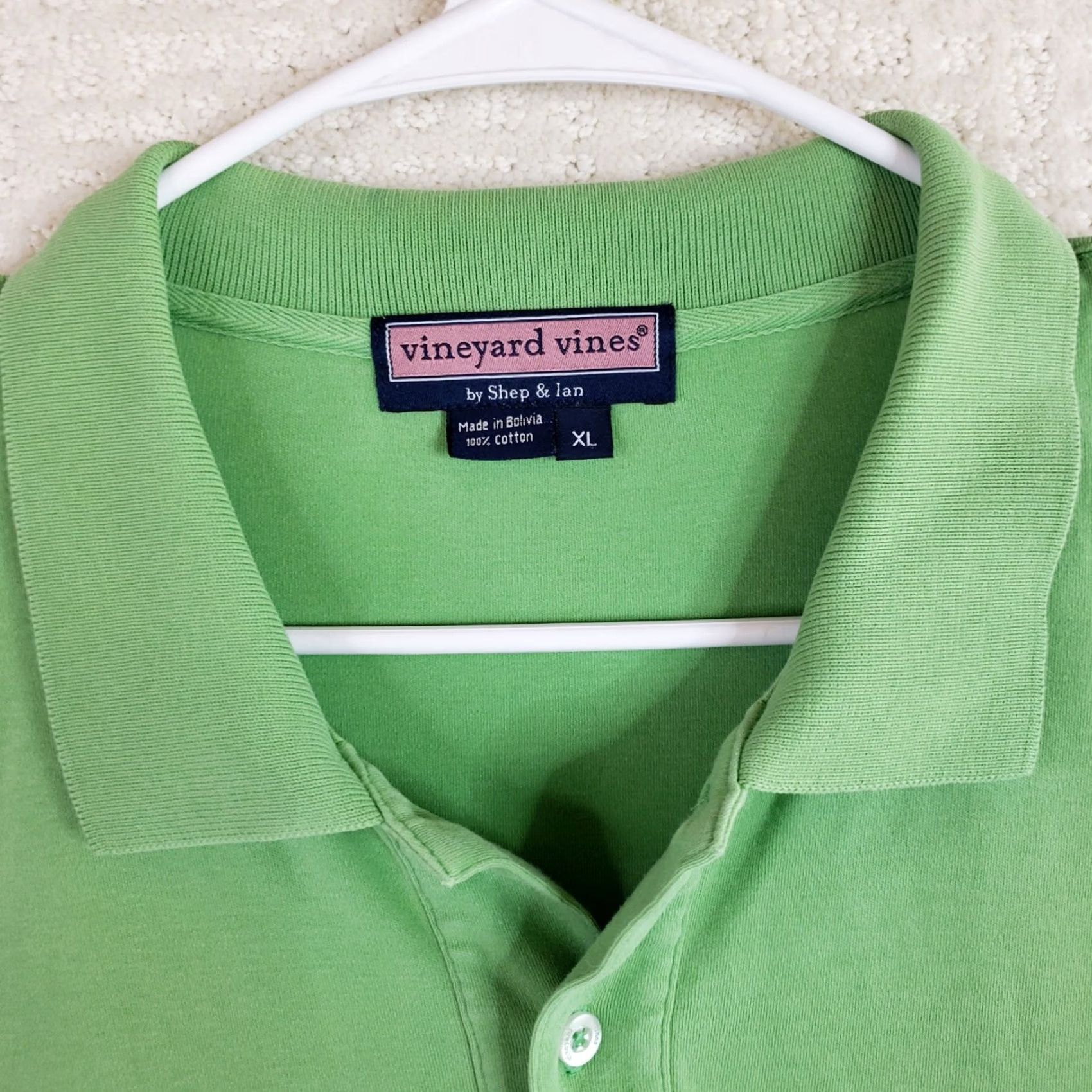 Vineyard Vines Vineyard Vines Polo Shirt Mens XL Green Short Sleeve Cotton Collared Whale Logo Size US XL / EU 56 / 4 - 3 Thumbnail