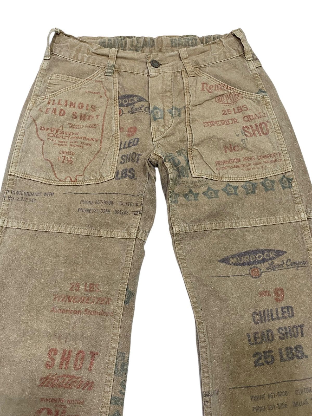 Hysteric Glamour Japanese brand denim & dungaree paint trousers / khakis pant Size US 28 / EU 44 - 6 Thumbnail