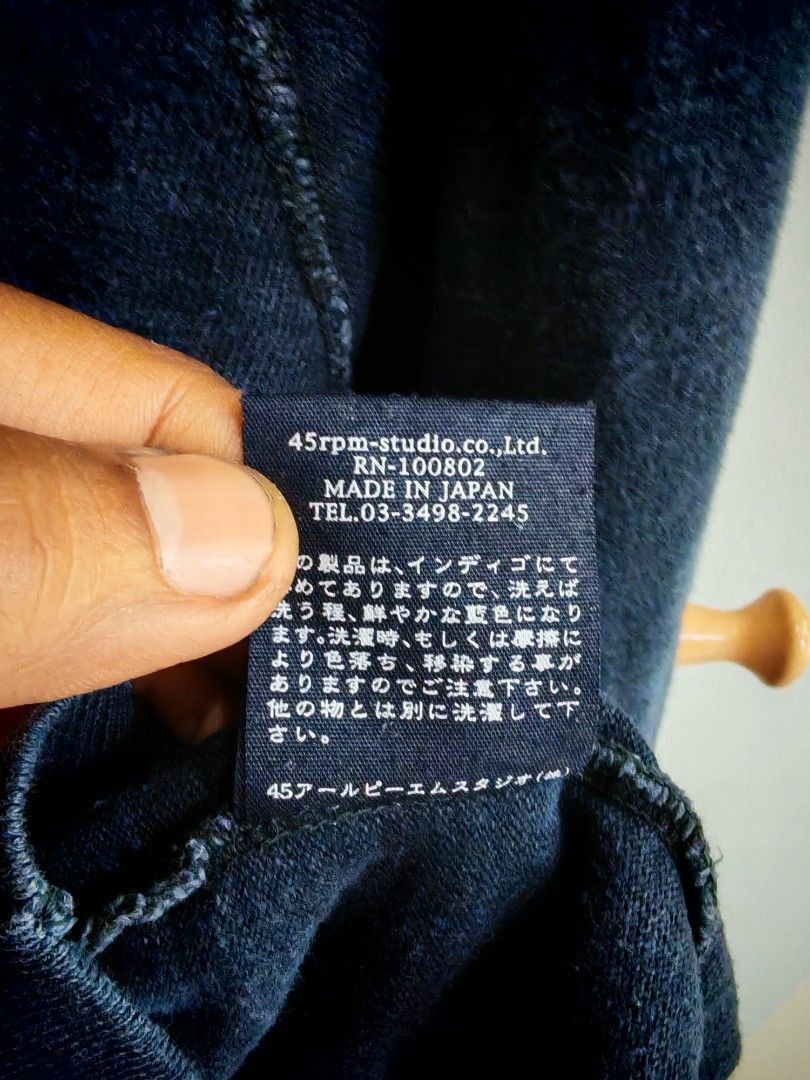 45rpm 45rpm Indigo-Dyed Long Sleeve Shirt Made in Japan Size US L / EU 52-54 / 3 - 9 Thumbnail