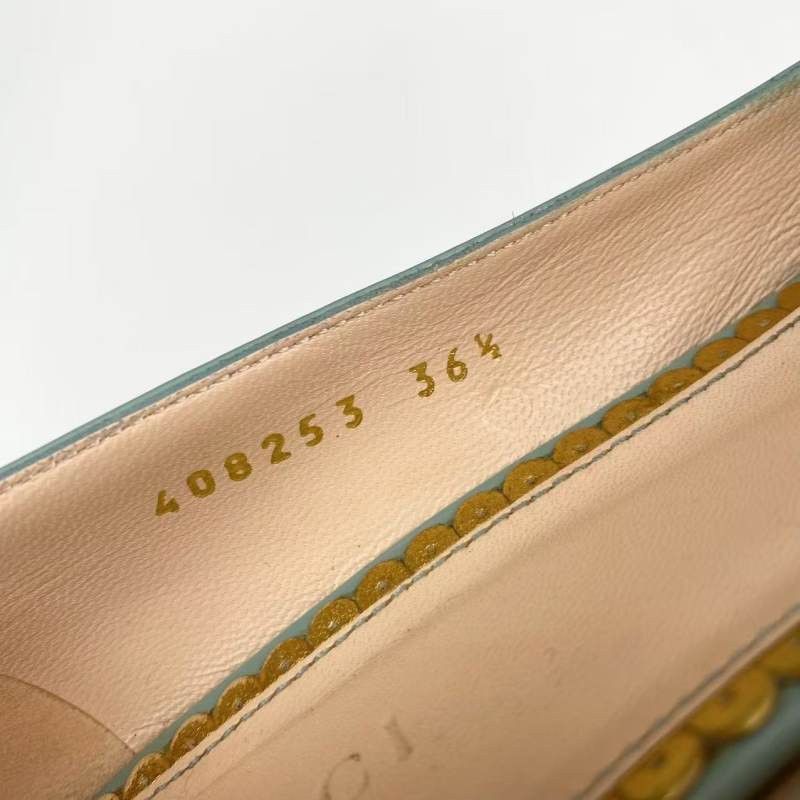 Gucci Gucci Chic Casual High Heels in Light Green - Size US 6.5 / EU 39-40 - 7 Thumbnail