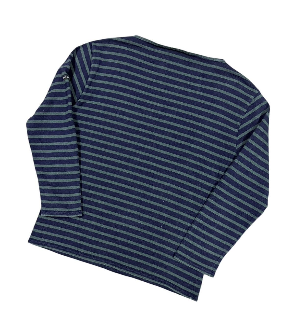 Saint James Vtg🔥Saint James Boat neck Heavy Cotton L/s Striped Tee Size US M / EU 48-50 / 2 - 11 Thumbnail