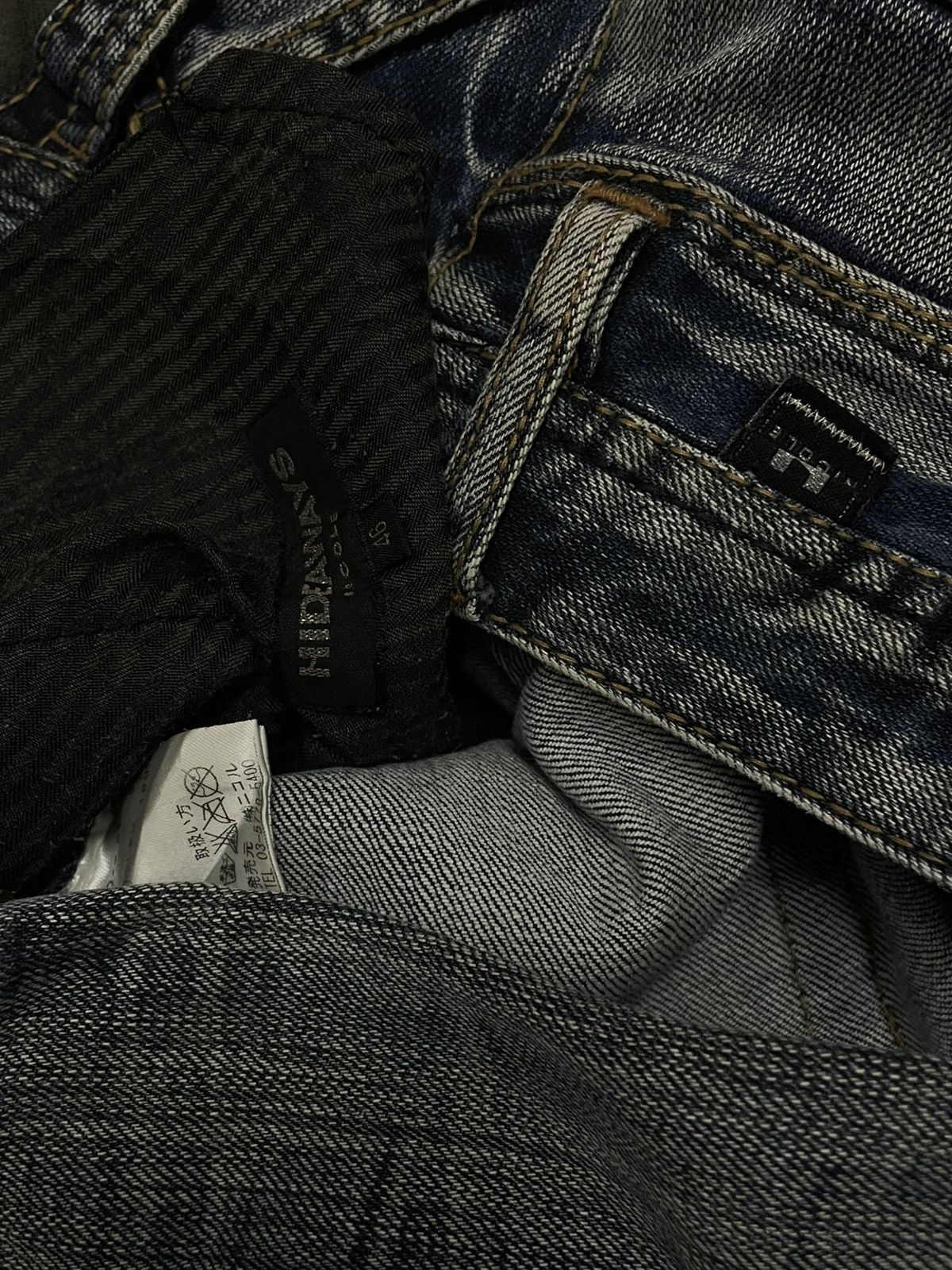 Japanese Brand VINTAGE NICOLE HIDEWAYS JAPAN DESIGNER BIKERSTYLE PUNK DENIM Size US 32 / EU 48 - 14 Thumbnail