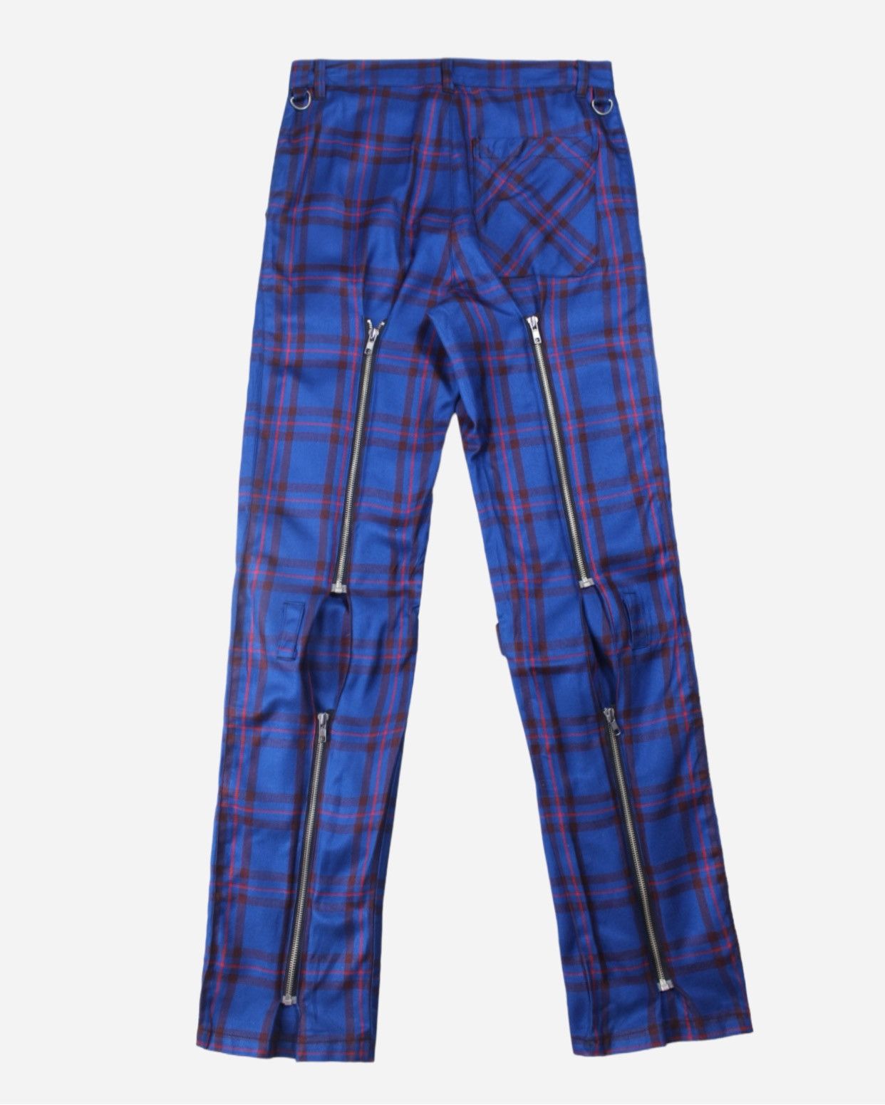 image of Devil N Bass Tartan Bondage Pants in Purple, Men's (Size 29)