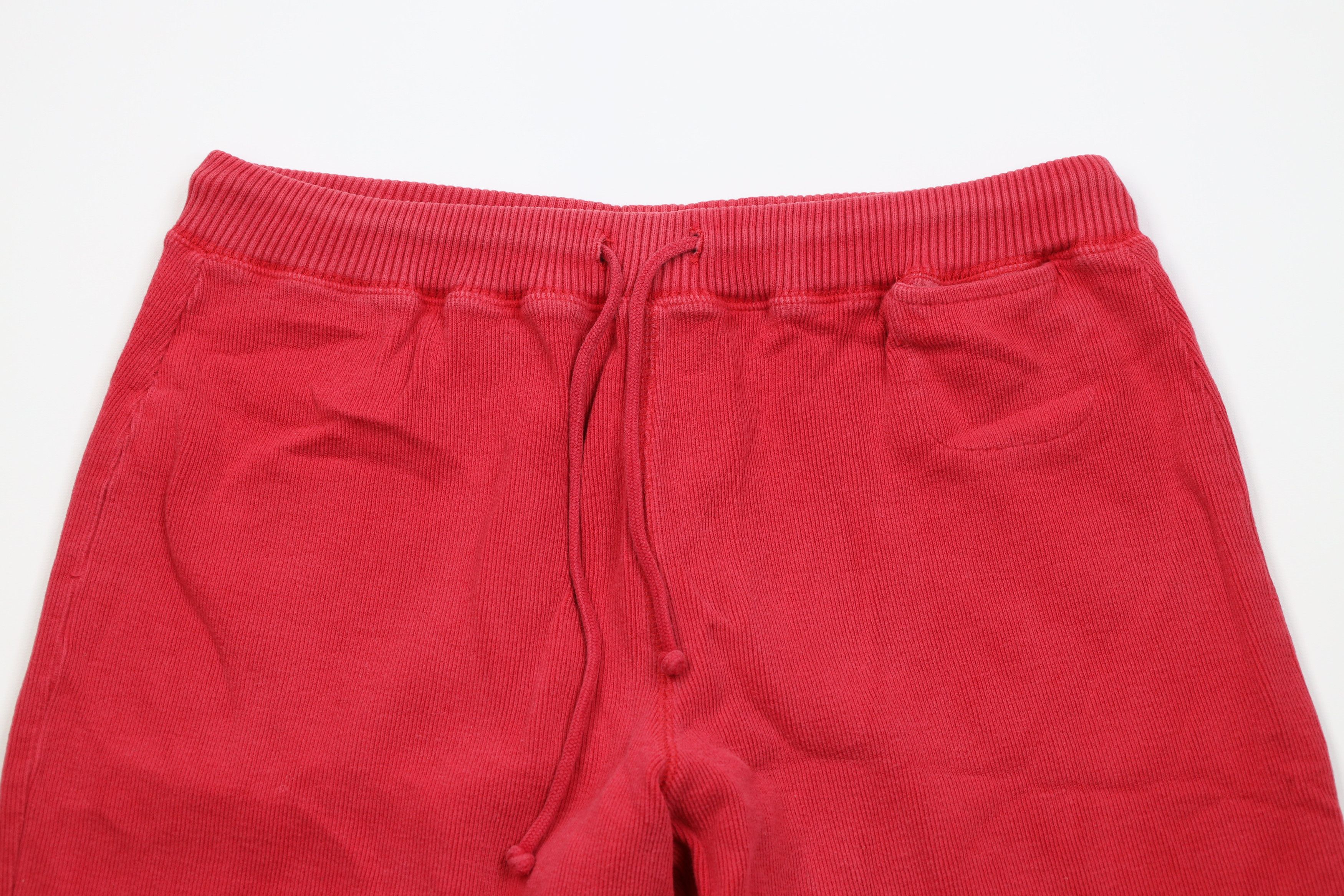 Vintage Vintage 90s Y2K Streetwear Ribbed Knit Wide Leg Pants Size 32" / US 10 / IT 46 - 2 Thumbnail