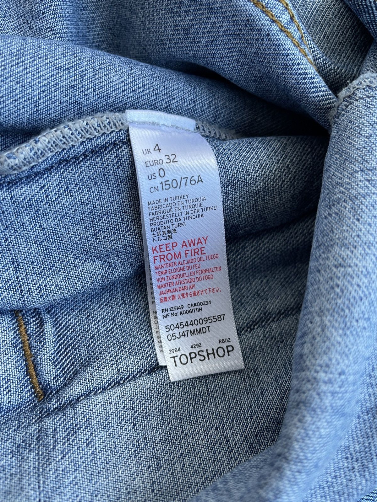 Topshop Top Shop Denim Jacket Size XS / US 0-2 / IT 36-38 - 5 Thumbnail